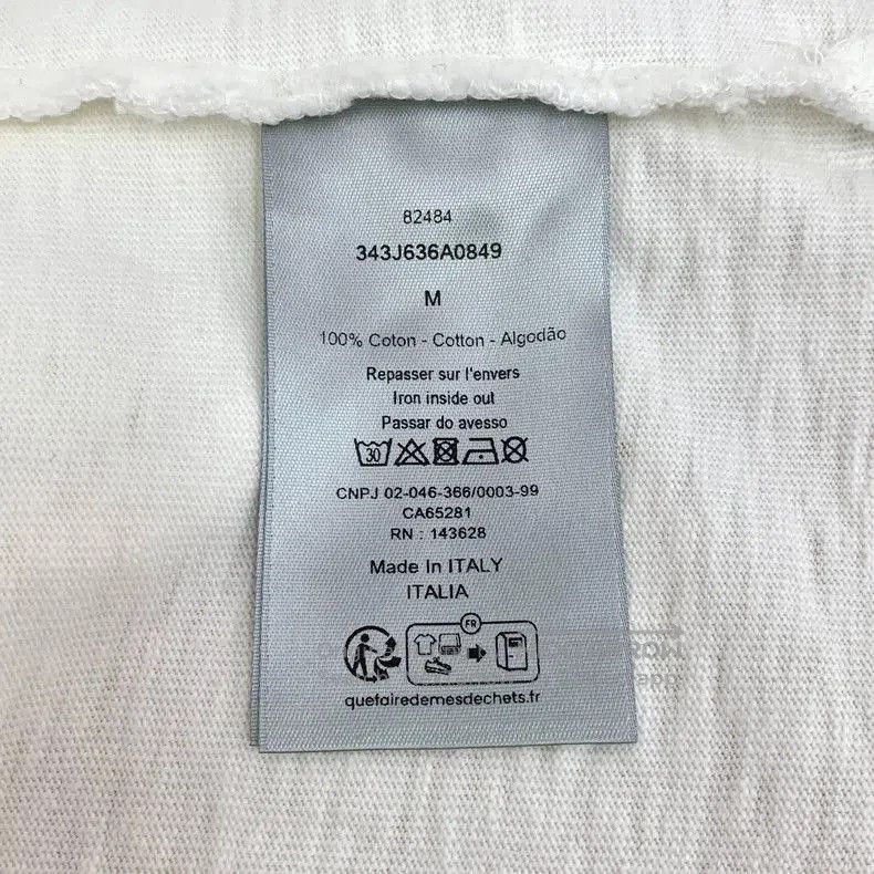 Dior Dior White Distressed Logo Print T. Size US M / EU 48-50 / 2 - 8 Thumbnail