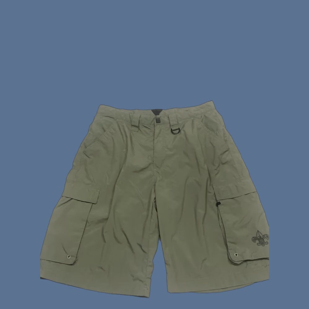 Vintage VINTAGE Boy Scouts Of America Centennial Shorts Nylon Olive Green Adult M Mens Size US 31 - 1 Thumbnail