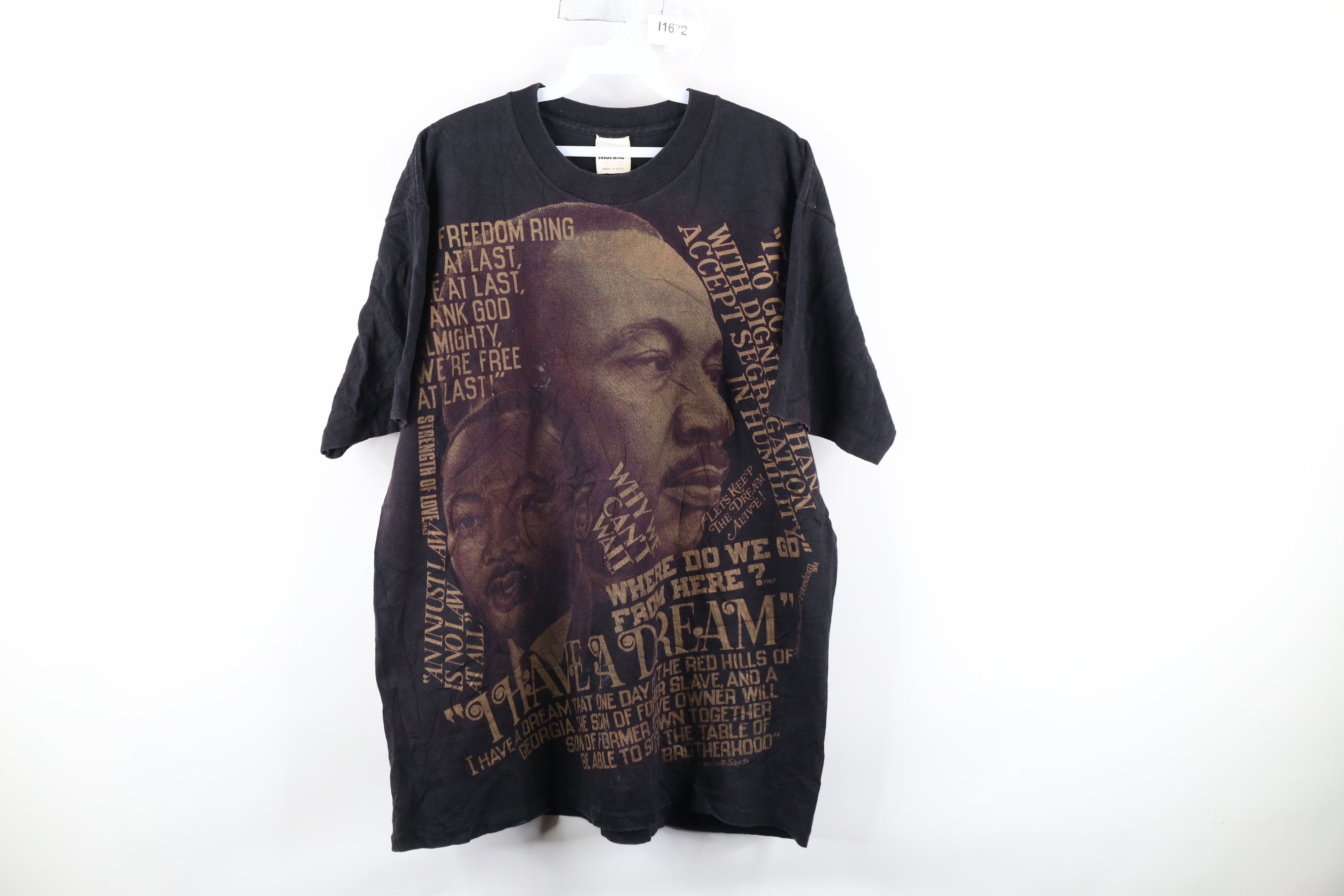 Vintage Vintage 90s Martin Luther King Jr All Over Print T-Shirt 