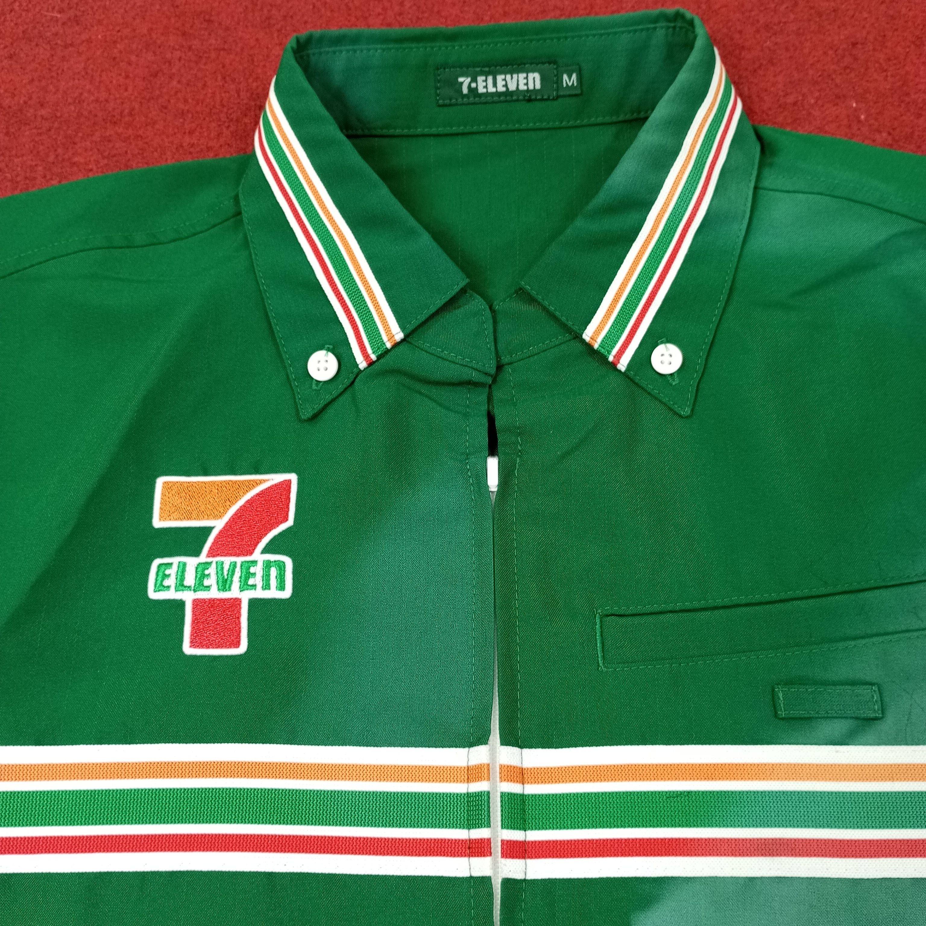 Vintage 7 Eleven Japanese Workers Uniform Jacket c239n22 Size US M / EU 48-50 / 2 - 2 Thumbnail