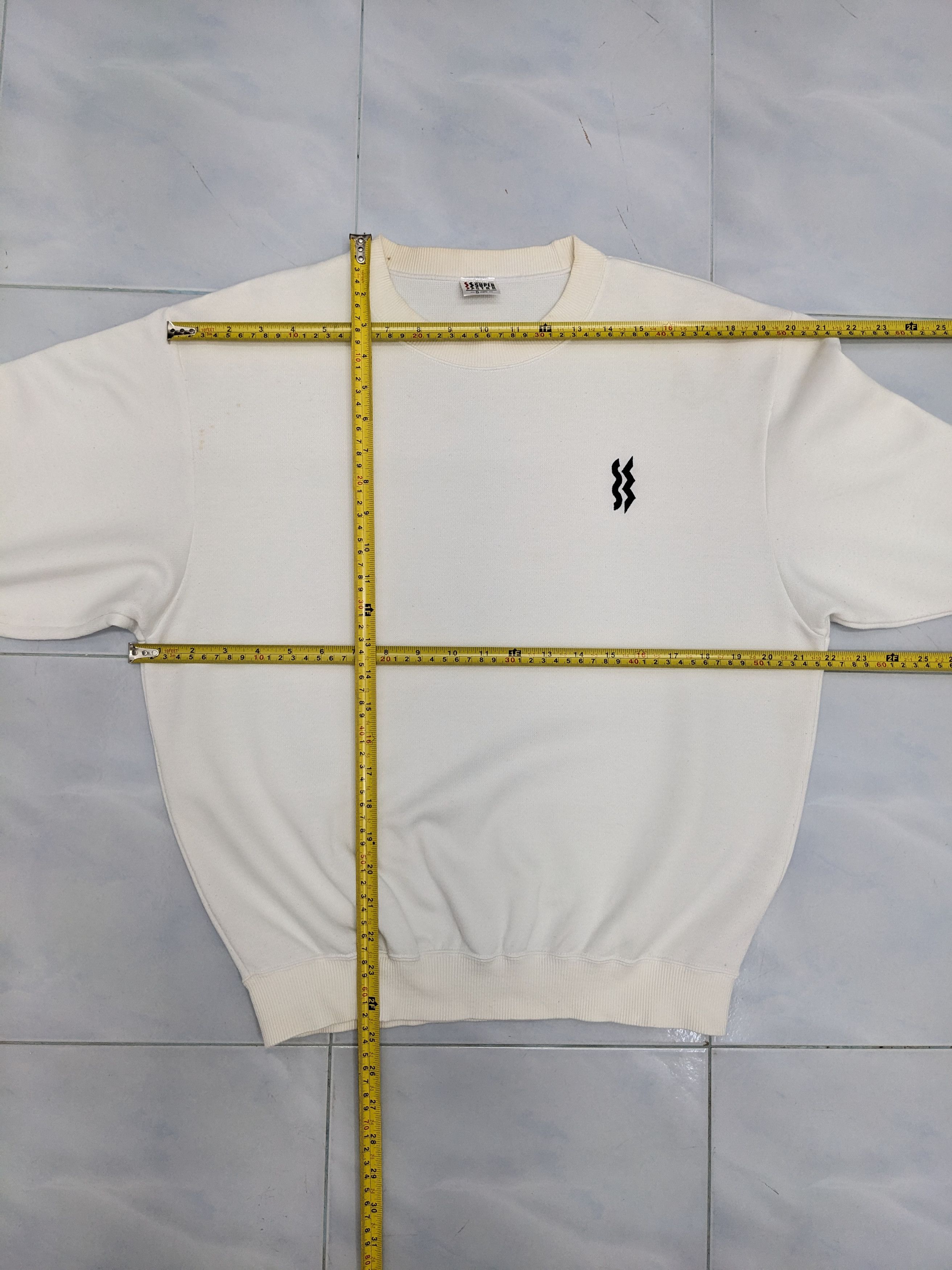 Mizuno Vintage Mizuno Super Star JASPO S White Crewneck Sweatshirt Size US S / EU 44-46 / 1 - 7 Thumbnail