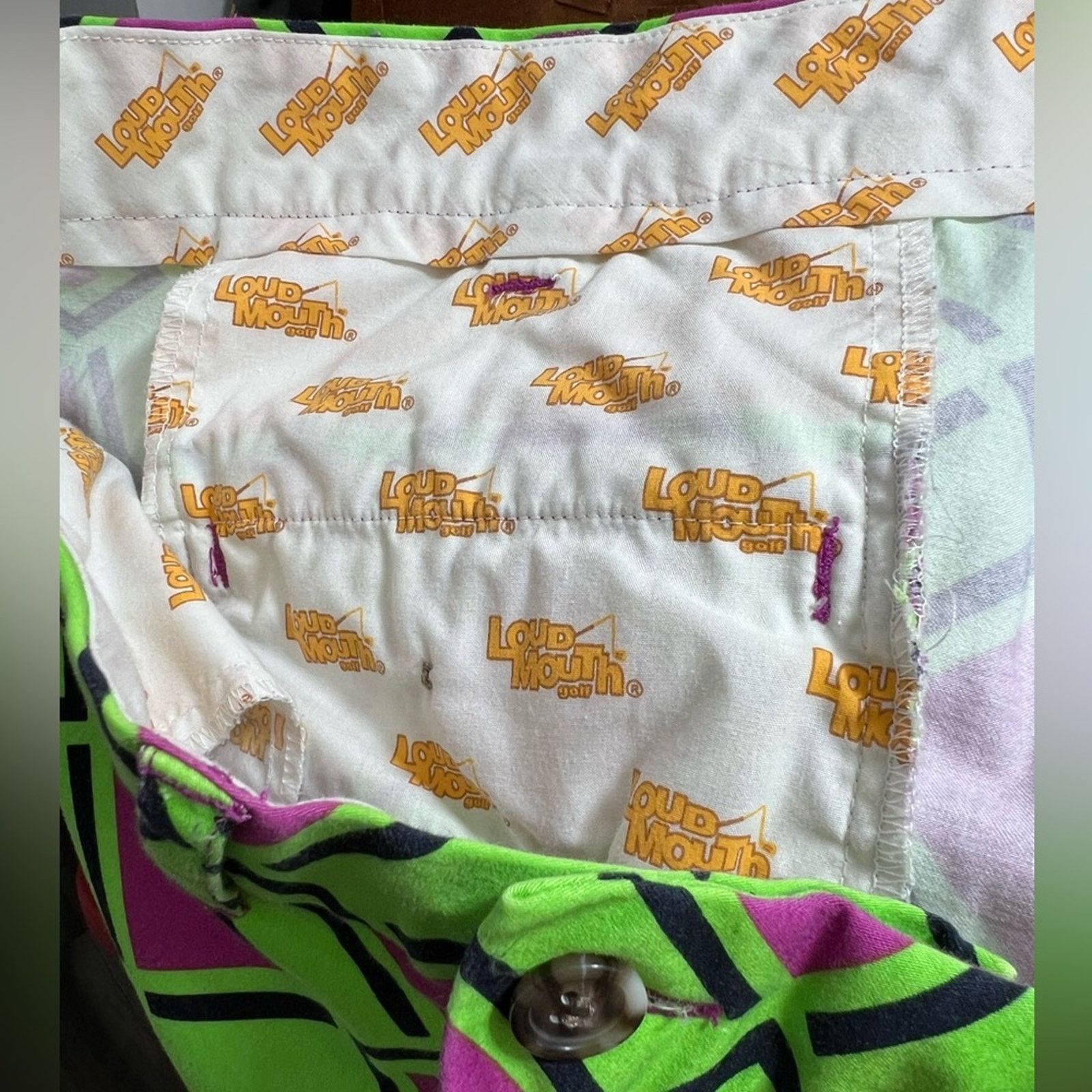Other Loudmouth Golf Shorts Men's Fresh Prince 9" Inseam Stretch Size US 40 / EU 56 - 4 Thumbnail