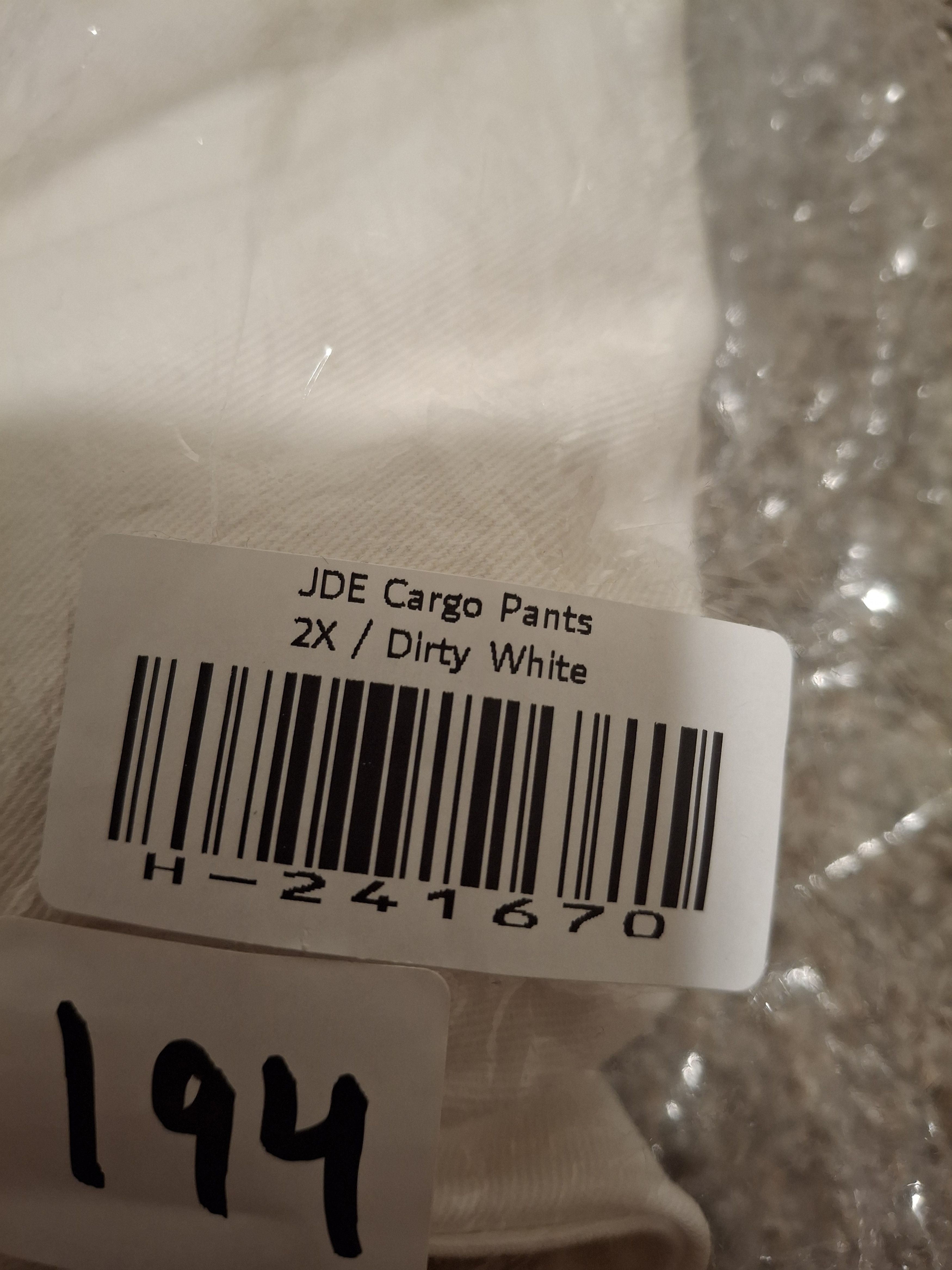 HIDDEN Hidden NY JDE Painted Cargo Pants - Dirty White - 2XL Size US 44 / EU 60 - 7 Thumbnail