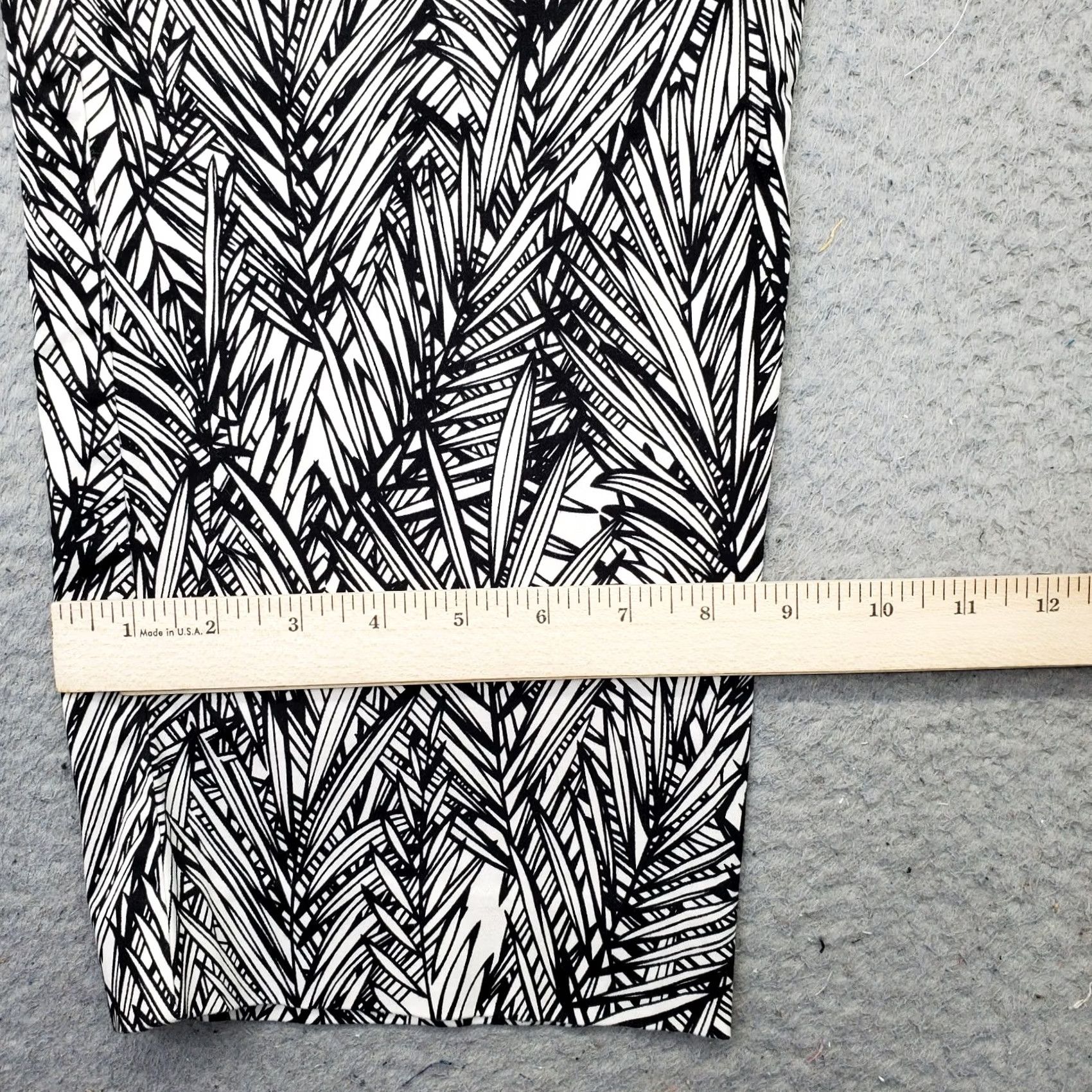 Coldwater Creek Coldwater Creek Womens Size 12 Multicolor Palm Leaf Ankle Pants Straight Leg Regular Fit Size 34" / US 12 / IT 48 - 5 Thumbnail