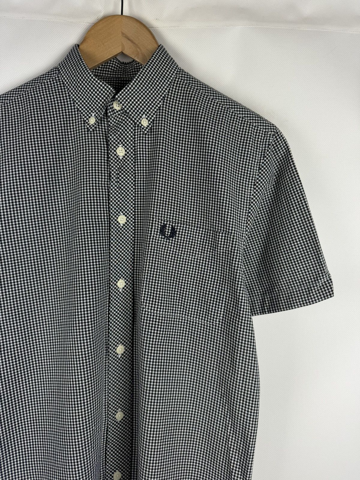 Fred Perry Fred Perry Men’s Shorts Sleeve Checked Button Up Shirt Size US S / EU 44-46 / 1 - 5 Thumbnail