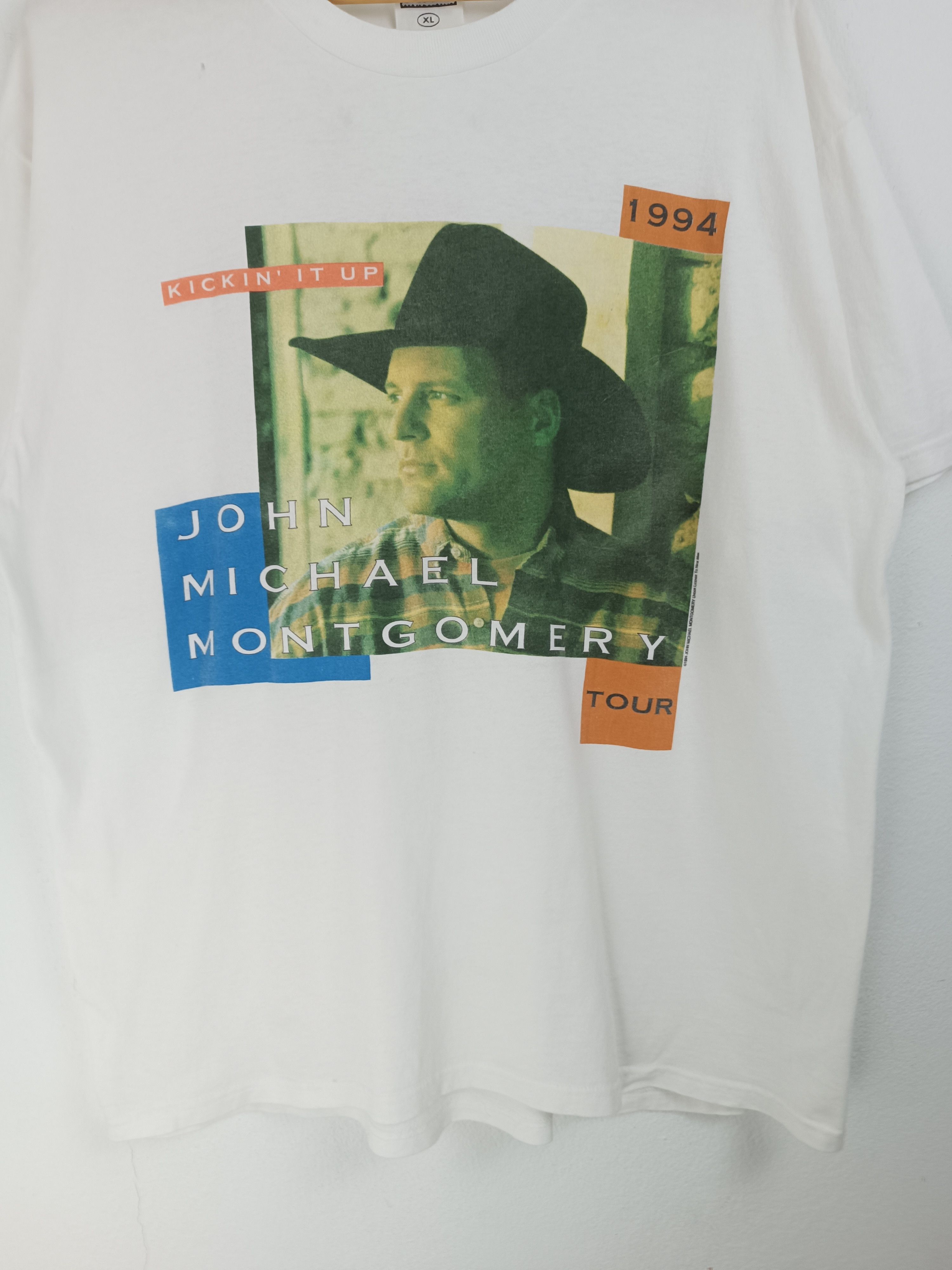 Country Road VINTAGE 1994 JOHN MICHAEL MONTGOMERY TOUR COUNTRY SINGER Size US XL / EU 56 / 4 - 10 Thumbnail