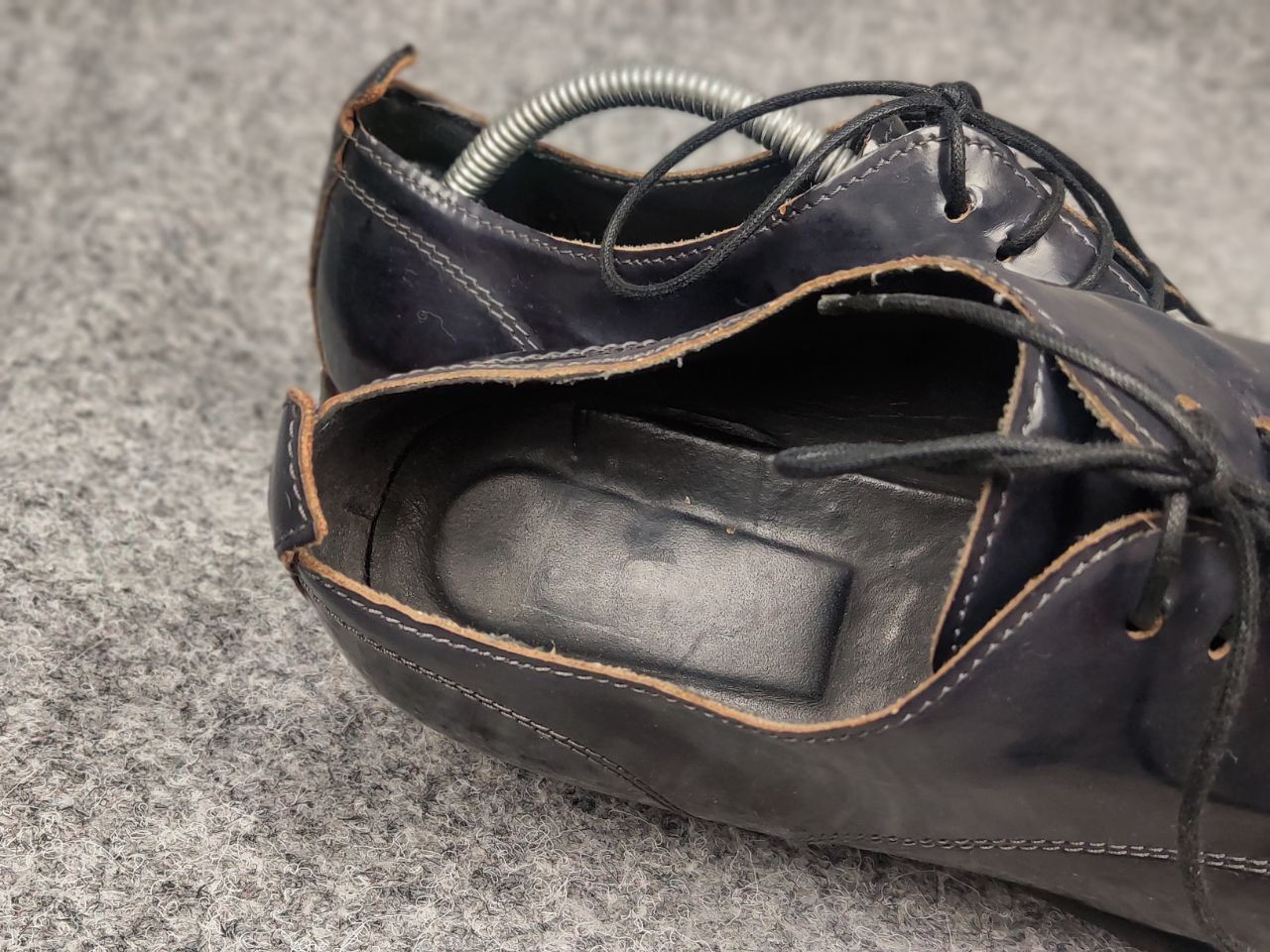 MoMA Moma Design Patent leather Navy lace-up avant garde Shoes Size US 8 / EU 41 - 19 Thumbnail