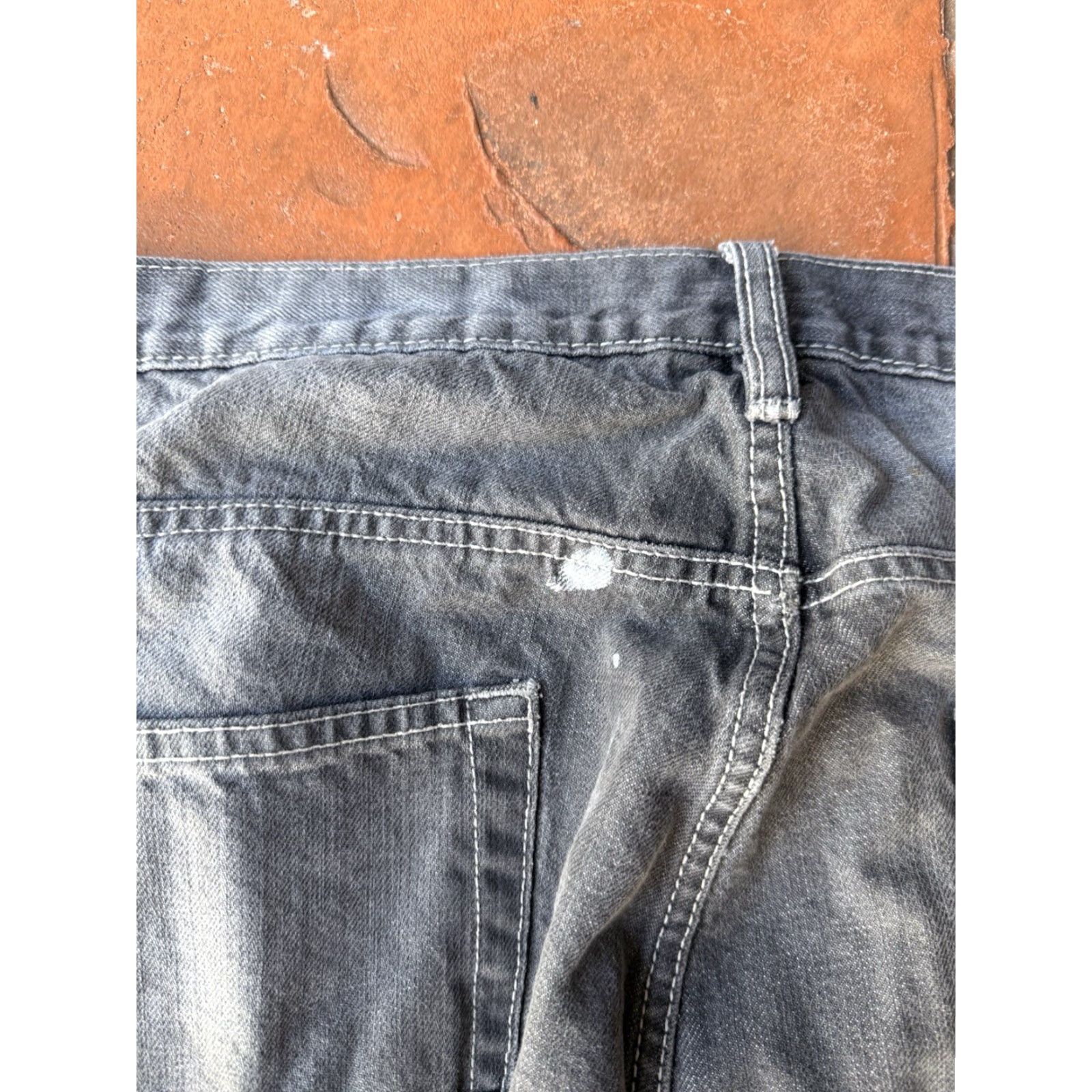 Vintage VINTAGE G-UNIT Baggy Jeans Mens 42x34 Wide Leg 90s Hip Hop Grunge Embroidered Logo Denim Distressed Stains Size US 42 / EU 58 - 5 Thumbnail