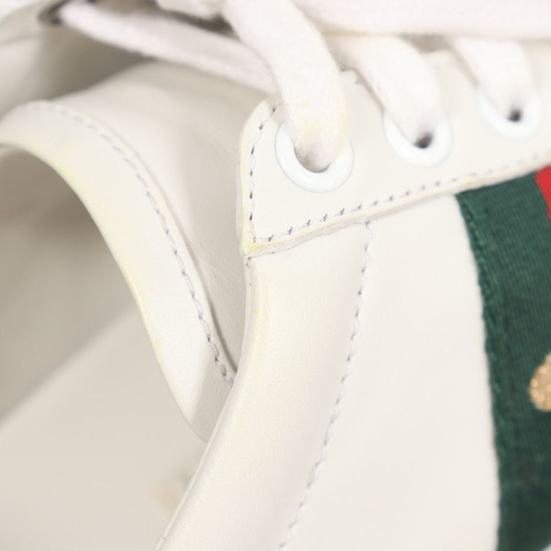 Gucci Gucci Ace Leather Bee Low Top Sneakers - Size US 5 / EU 37 - 9 Thumbnail