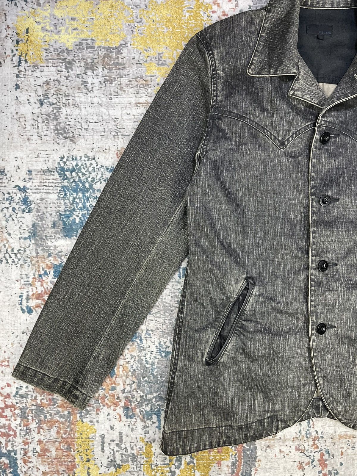 Beams Plus Beams Dark Grey Denim Jackets Size US M / EU 48-50 / 2 - 3 Thumbnail