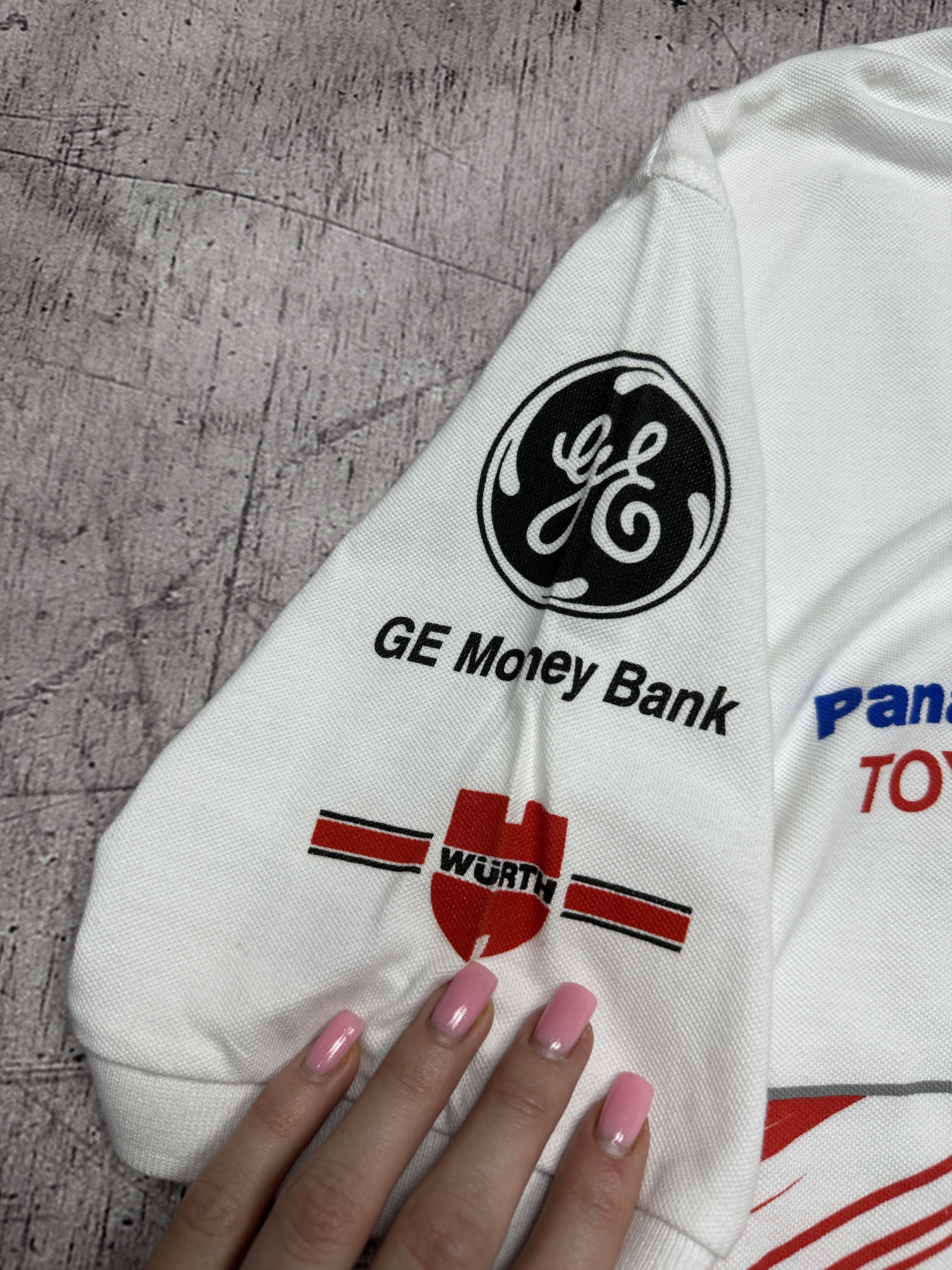 Japanese Brand Toyota Panasonik Vintage Mens Polo Shirt Size US L / EU 52-54 / 3 - 3 Thumbnail