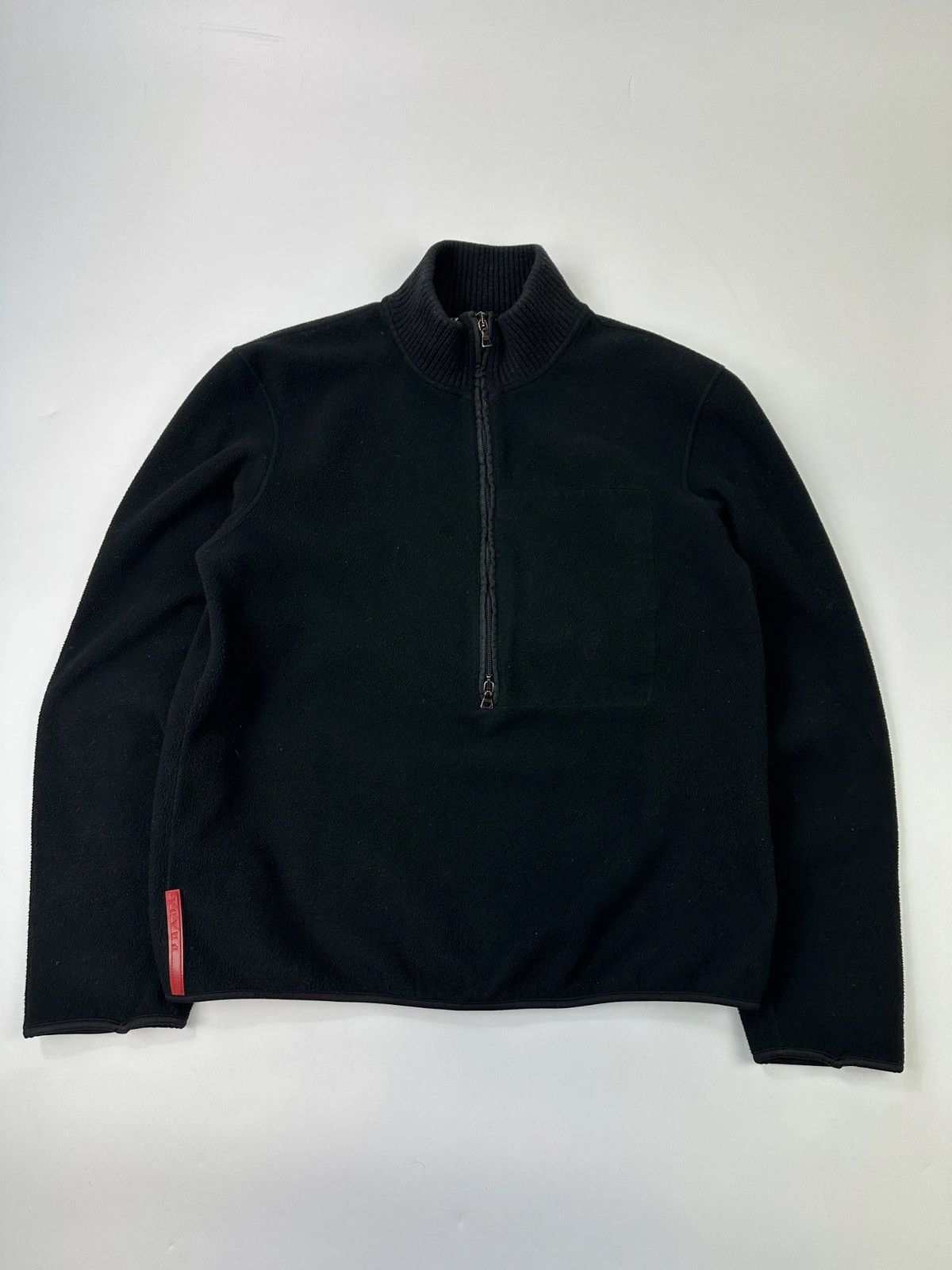 Prada Prada Sport FW01-05 Black Fleece Quarter Zip Pocket Size US M / EU 48-50 / 2 - 1 Thumbnail