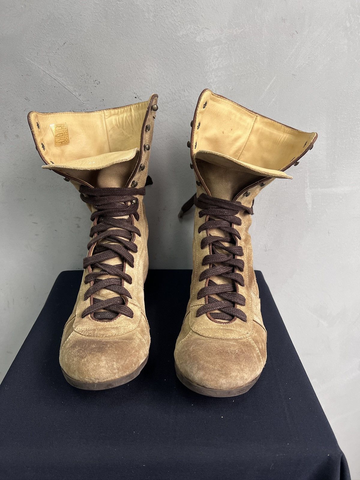 If Six Was Nine Archive 2000s maison margiela style leather boots replica Size US 8 / EU 41 - 4 Thumbnail