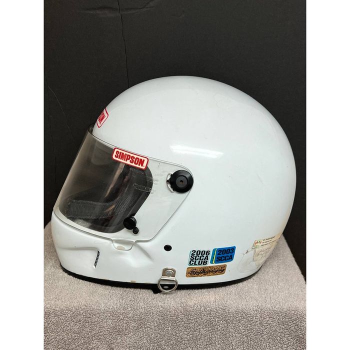 The Simpsons Vintage 90’s Simpson Race Worn Helmet Full Face CLEAN SIZE