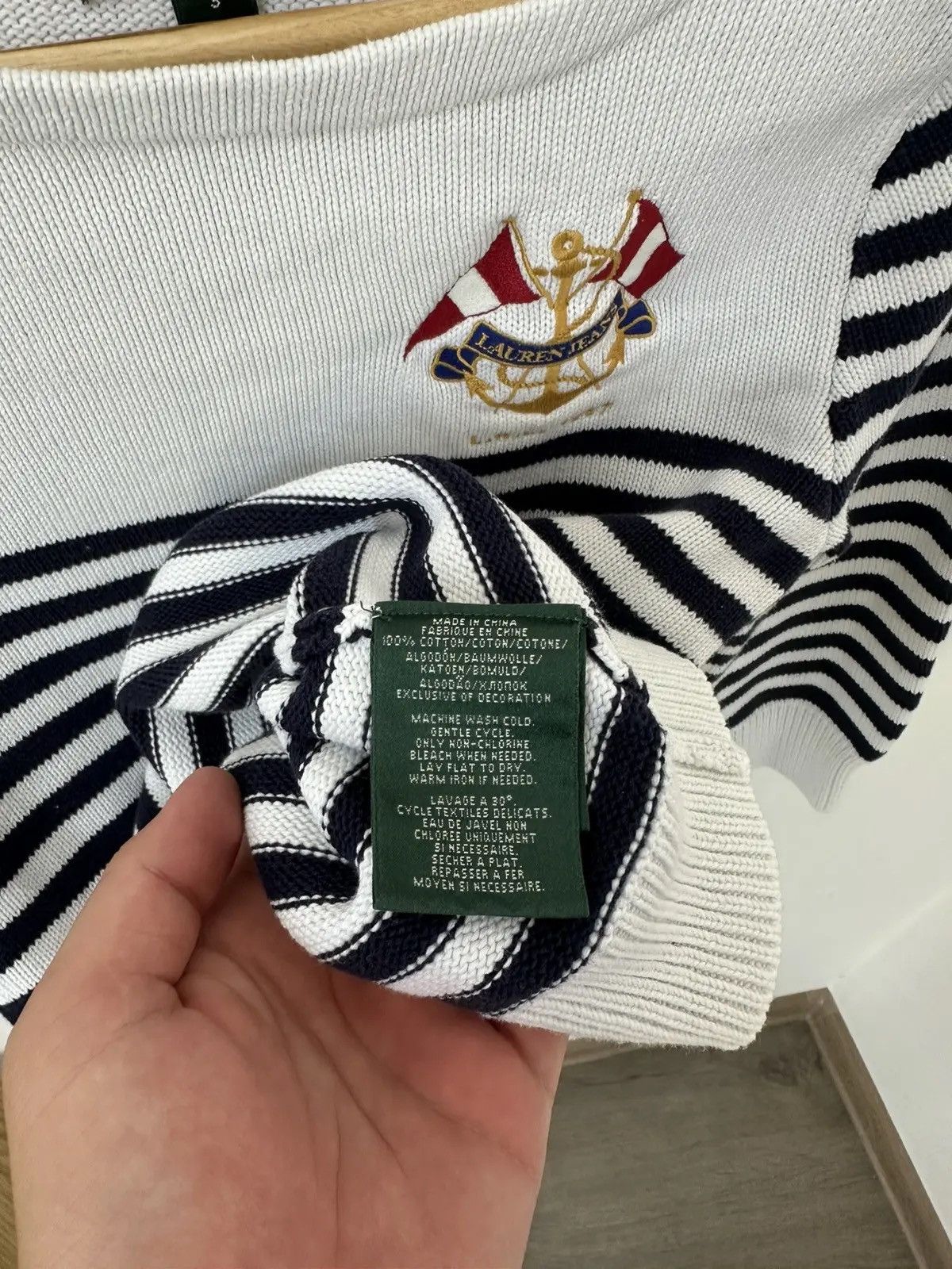 Polo Ralph Lauren Vintage Polo Ralph Lauren Yachting Striped Knit Womens Sweater Size US XS / EU 42 / 0 - 8 Thumbnail