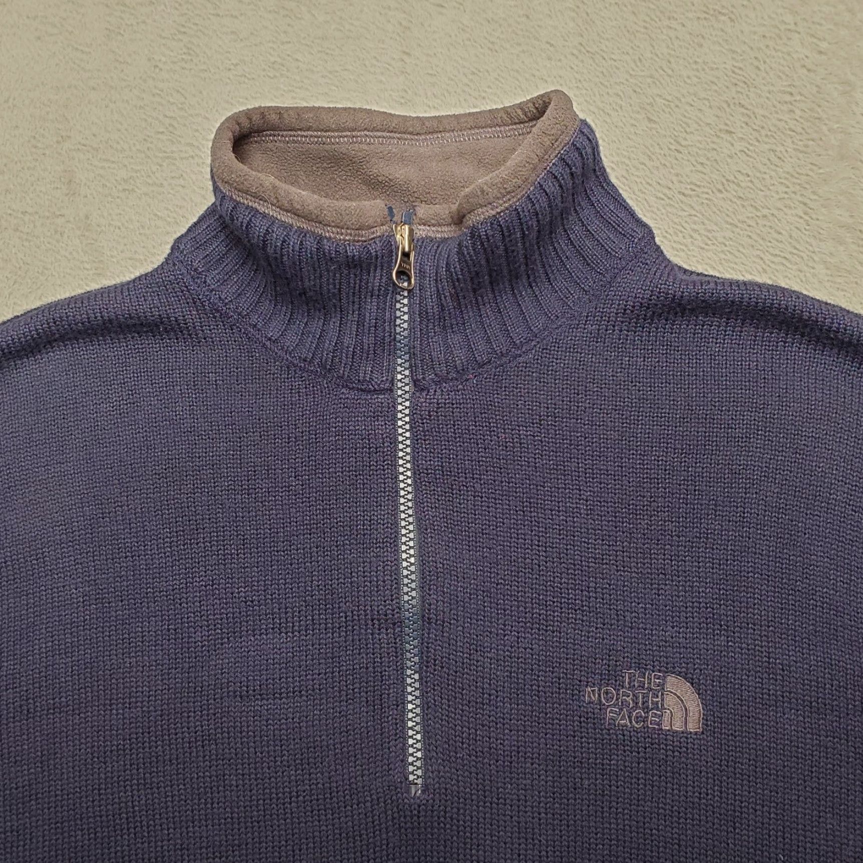 The North Face The North Face Mens Sweater Pullover 1/4 Zip Blue Wool Blend M Size Clothing Outdoors Casual Mens Size US M / EU 48-50 / 2 - 2 Thumbnail