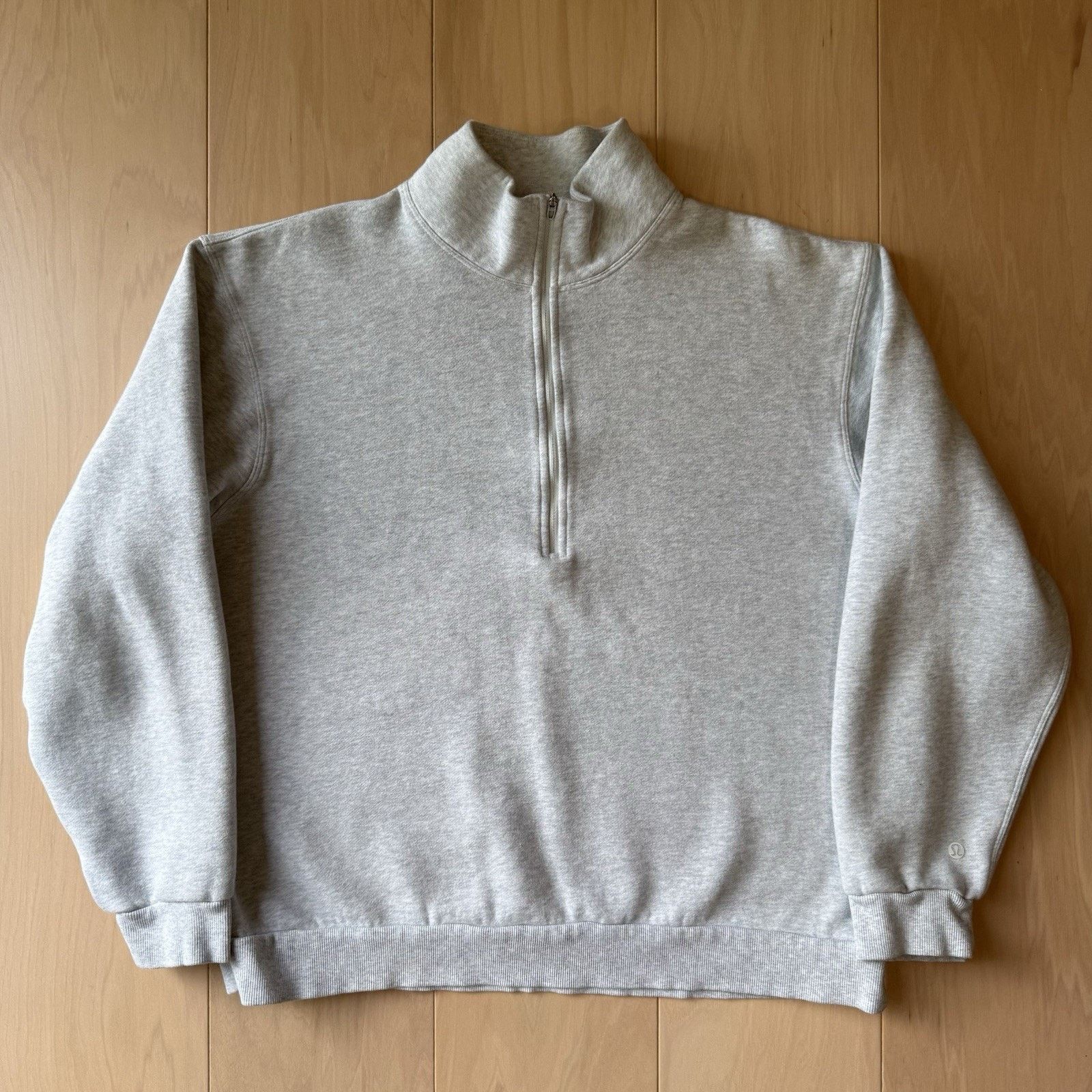 Lululemon Lululemon 1/4 Zip Fleece Pullover Women's Large Gray Size L / US 10 / IT 46 - 2 Thumbnail