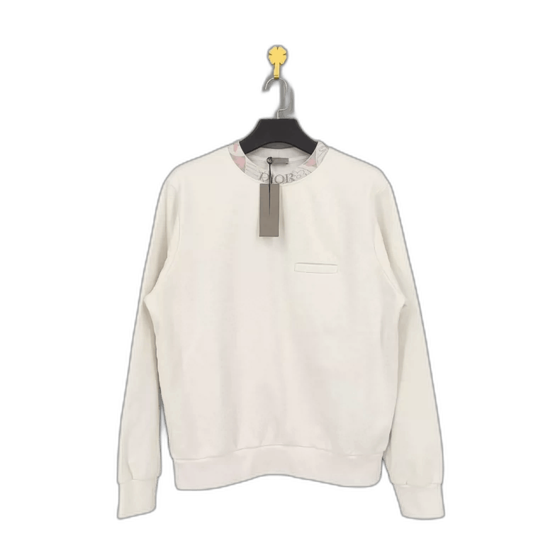 Dior DIOR Long Sleeve White Pullover Sweatshirt Size US M / EU 48-50 / 2 - 1 Thumbnail