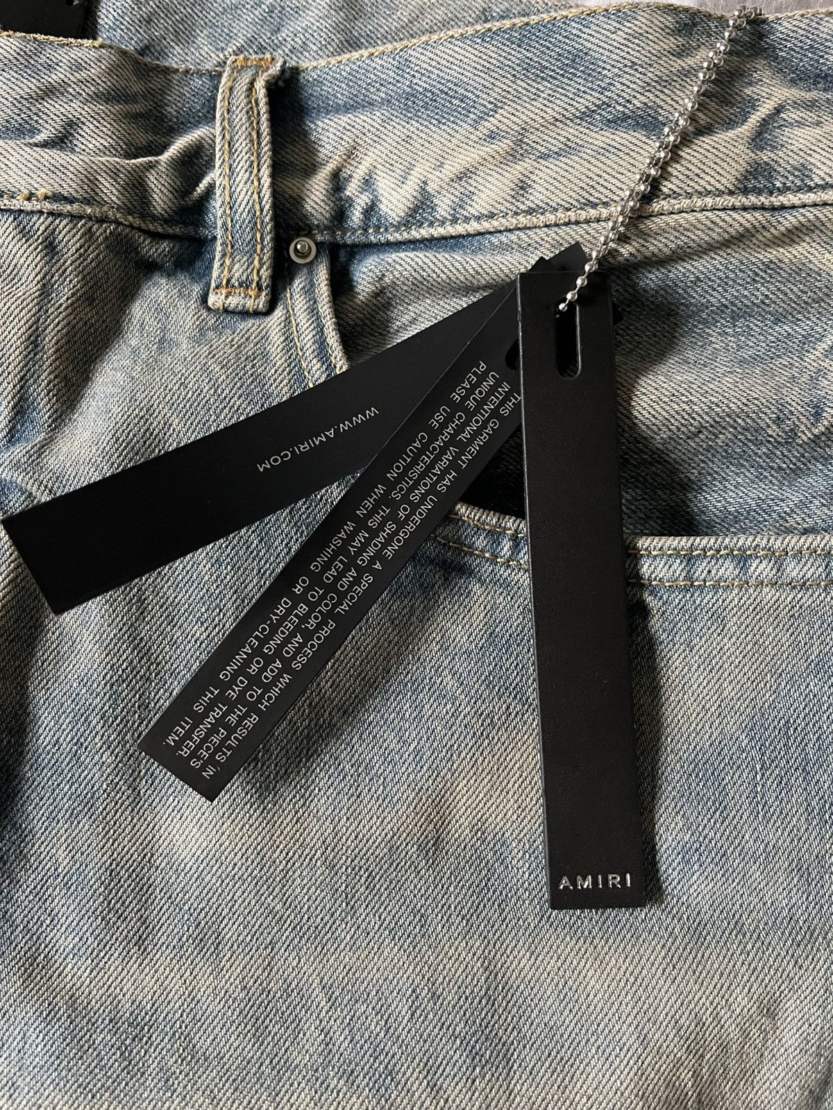 Amiri AMIRI Leather Star Straight Jeans Size US 34 / EU 50 - 8 Thumbnail