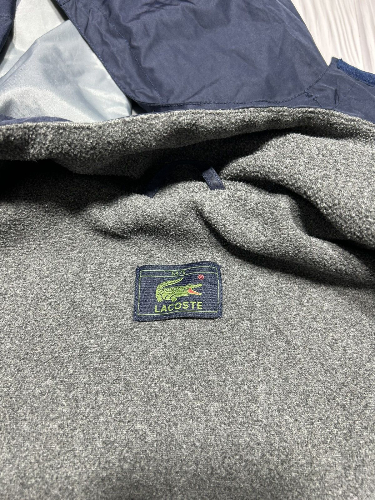 Lacoste Vintage Lacoste Nylon/Fleece Jacket Size 54(L-XL) Size US L / EU 52-54 / 3 - 8 Thumbnail