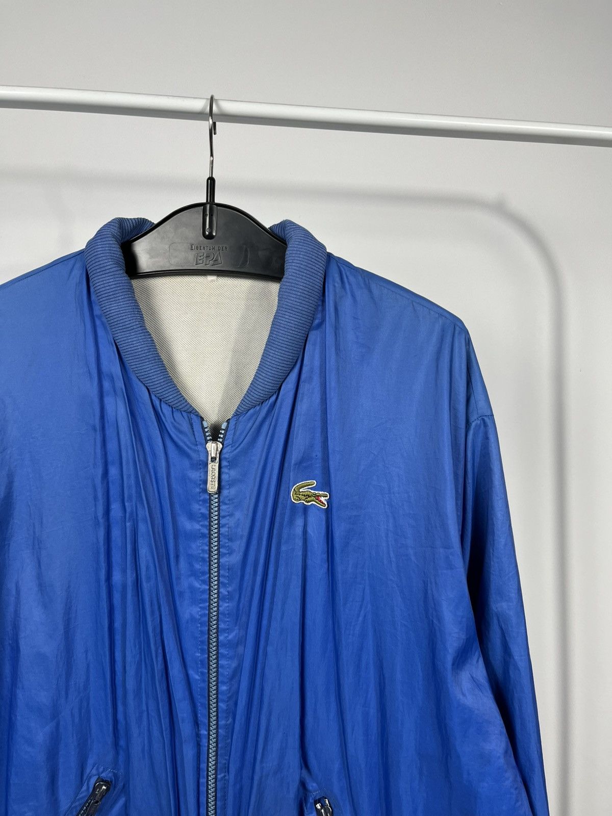 Lacoste Vintage Lacoste Bomber Jacket Blue Full Zip Made in France Size US XXL / EU 58 / 5 - 3 Thumbnail