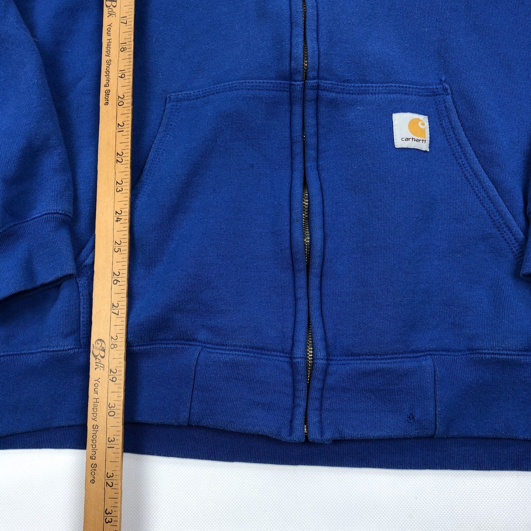 Carhartt Carhartt Men's 2XL Tall Royal Blue Full Zip Hoodie Sweatshirt Original Fit K122 Size US XXL / EU 58 / 5 - 4 Thumbnail