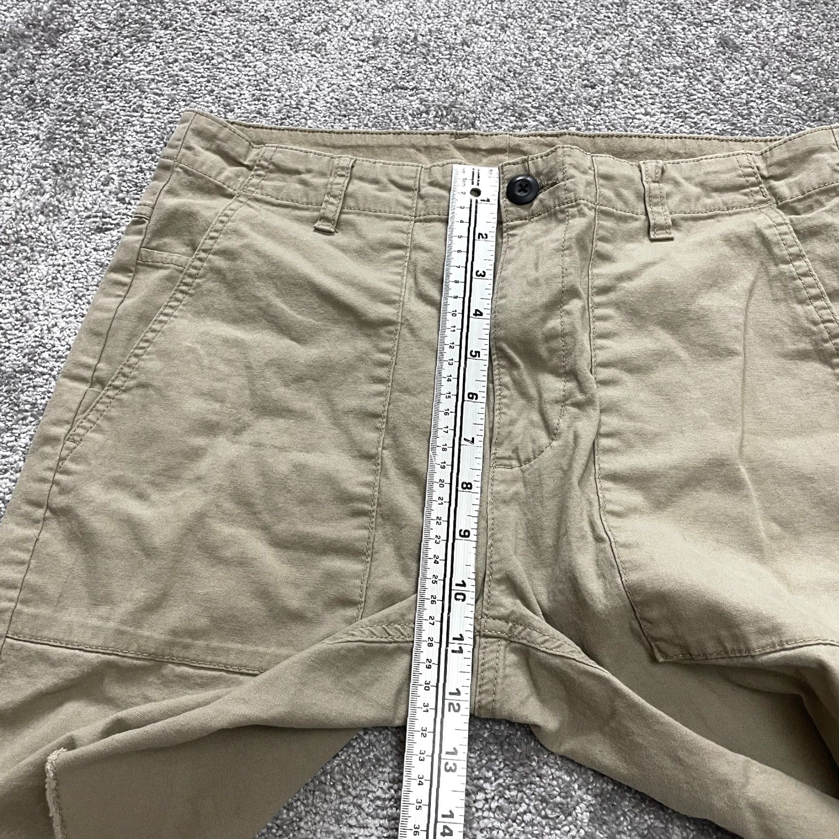 Vintage No Boundaries Bermuda Shorts Mens 34 Brown Cotton Chino Bermuda 8in Inseam Pockets Size US 34 / EU 50 - 4 Thumbnail