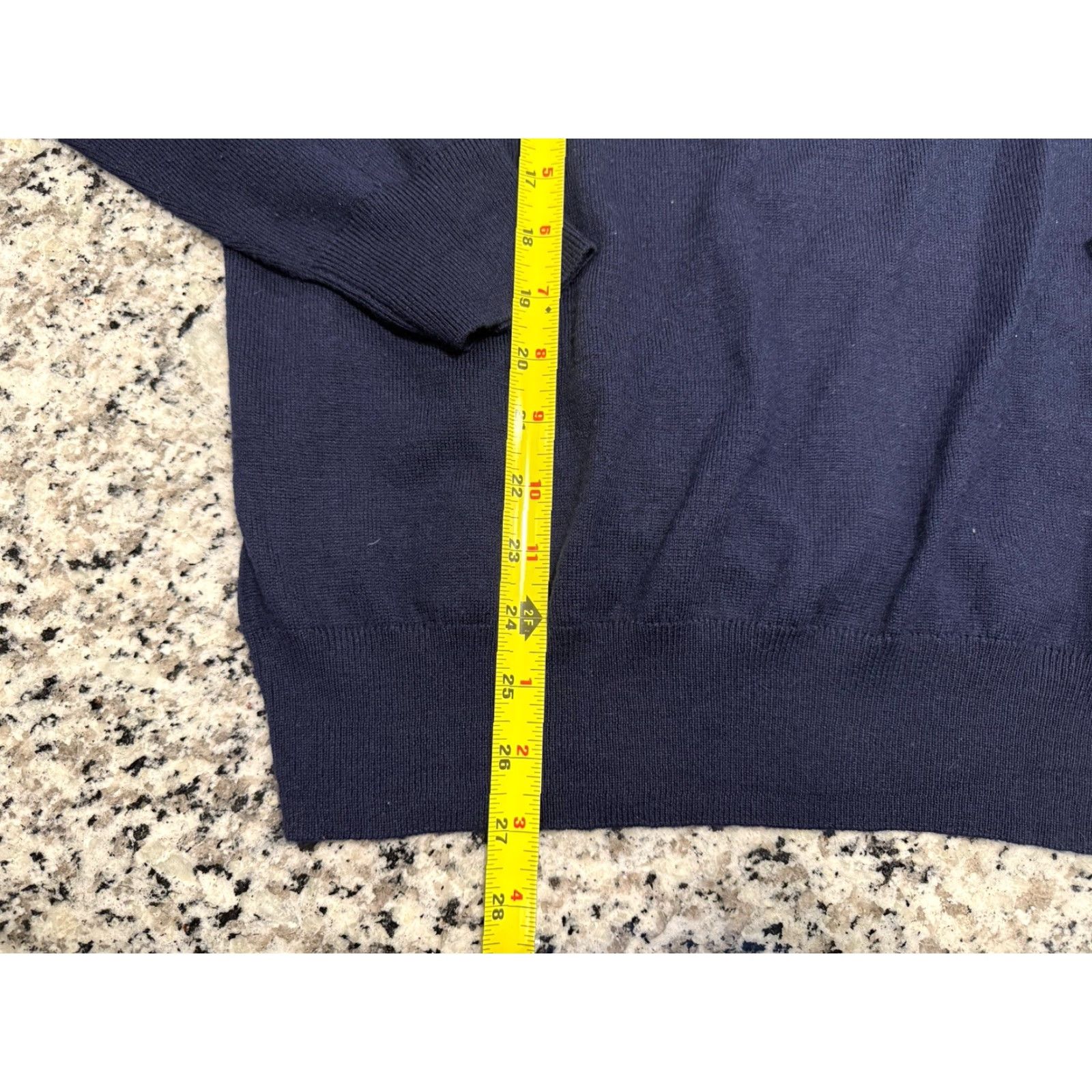 Peter Millar Peter Millar Sweater Mens Large V-Neck Merino Wool Silk Nylon Blend Blue Pullover Preppy Size US L / EU 52-54 / 3 - 3 Thumbnail