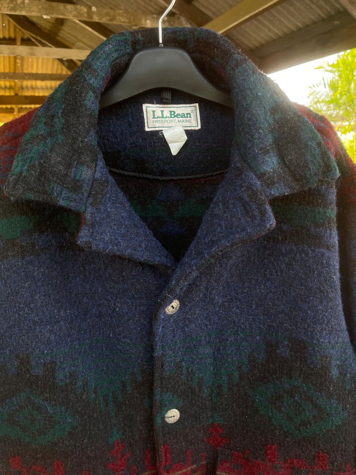 L.L. Bean L.L. Bean Native Pattern Wool Jacket USA Made Size L Size US L / EU 52-54 / 3 - 5 Thumbnail