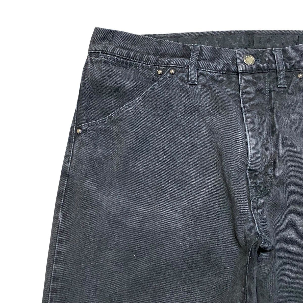 Louis Vuitton AW2011 Louis Vuitton Black Denim Jeans Size US 31 - 5 Thumbnail
