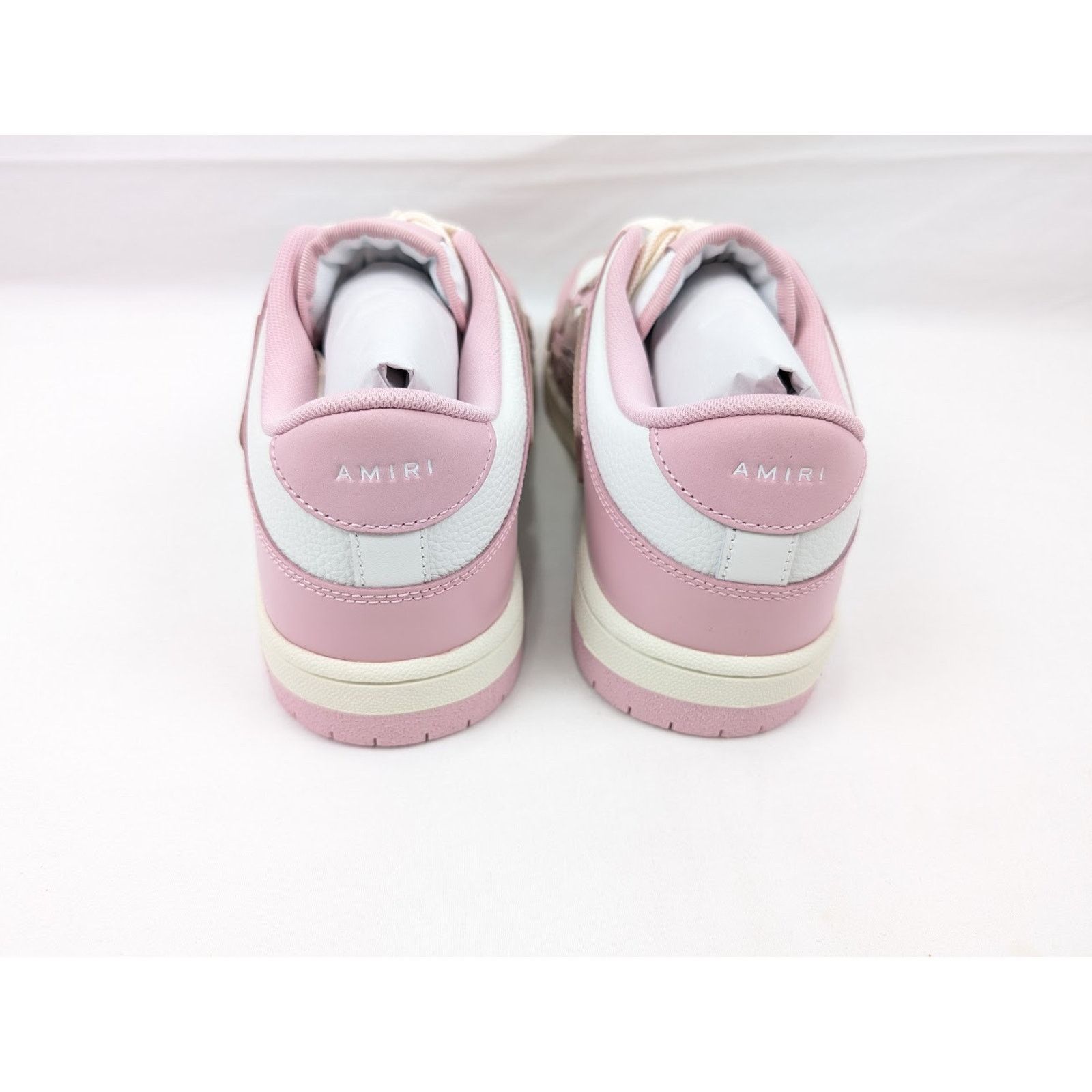 Amiri o1rshd1 Skelton Low-Top Sneakers in Rose Pink/White Size US 13 / EU 46 - 18 Thumbnail
