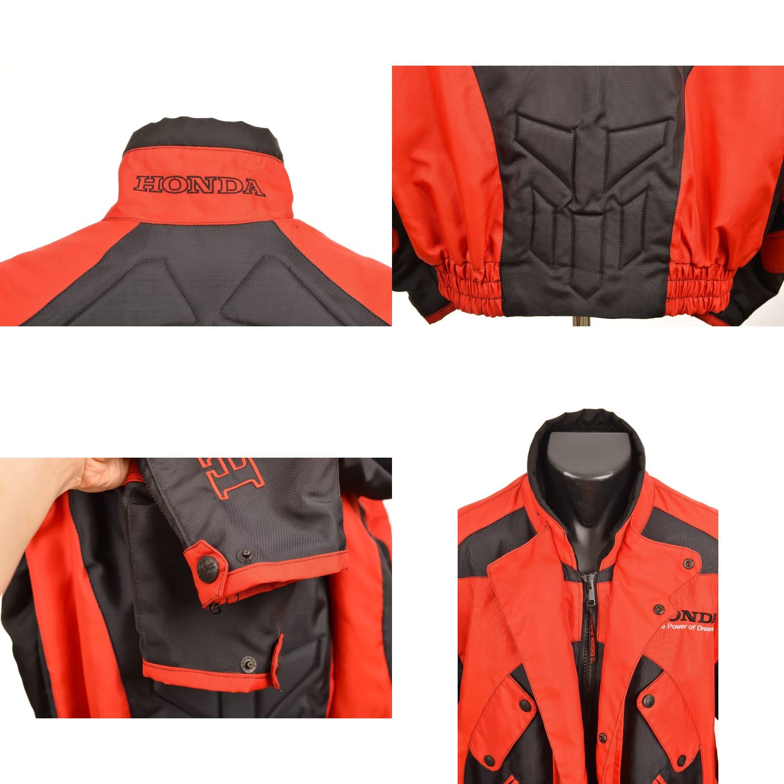 Honda DDP Harness Honda Vintage Motorcycle Jacket XL Red Mens Jacket Size US XL / EU 56 / 4 - 8 Thumbnail