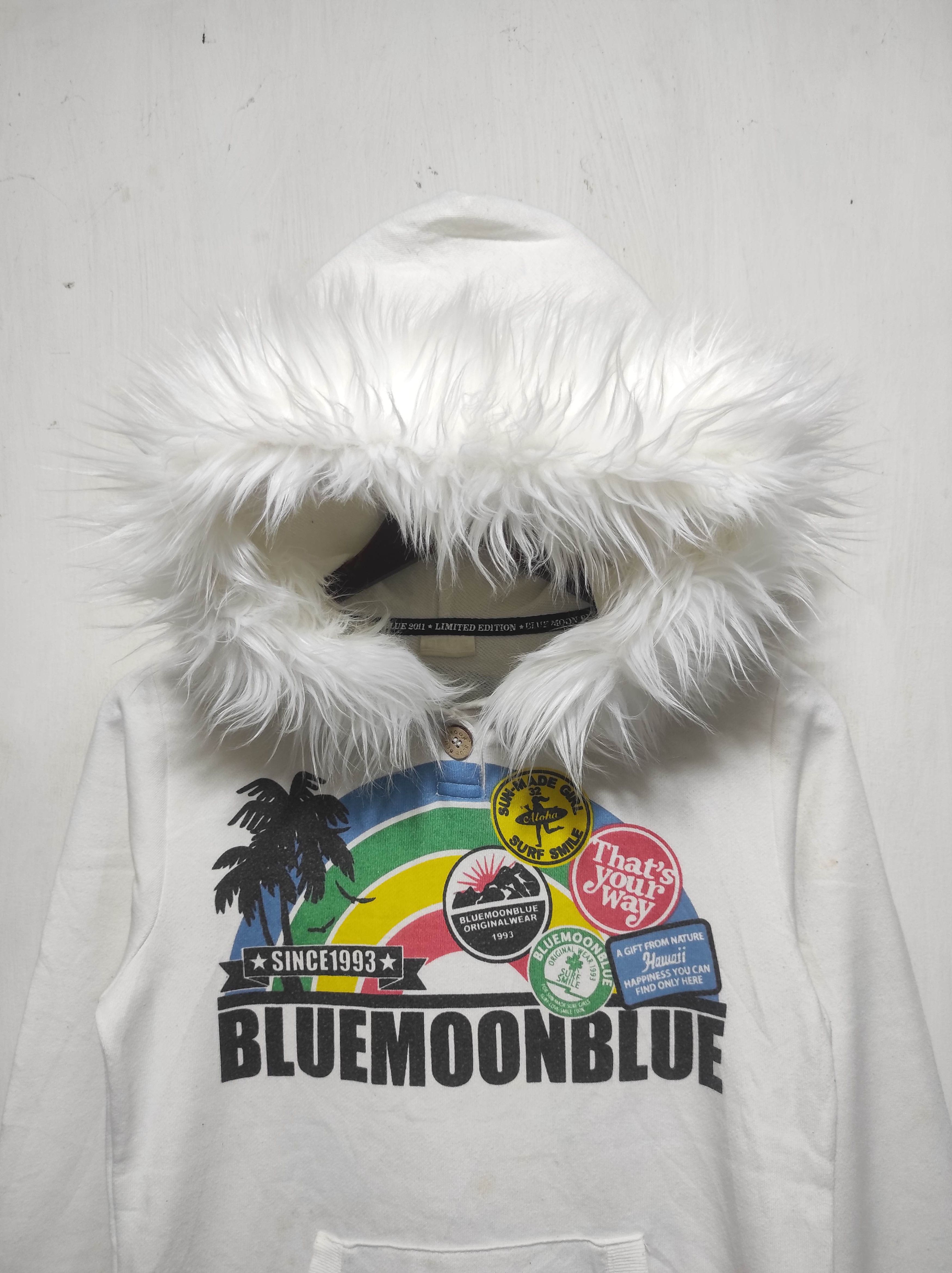 Hysteric Glamour Blue Moon Blue Fur Hoodie i6w9 LGB style Size US XS / EU 42 / 0 - 4 Thumbnail