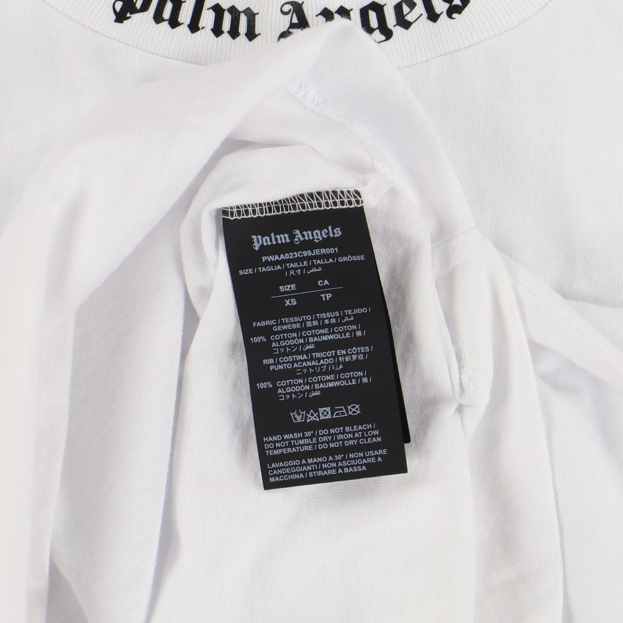 Palm Angels White Back Logo Oversized T-shirt Size US XS / EU 42 / 0 - 6 Thumbnail