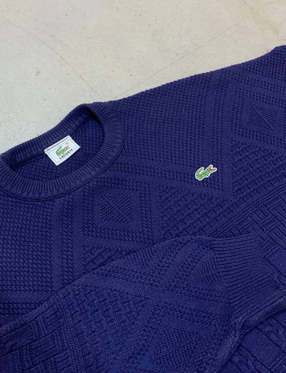 Lacoste 90's Rare Vintage Lacoste Sweater Crewneck Knitwear Size US L / EU 52-54 / 3 - 3 Thumbnail