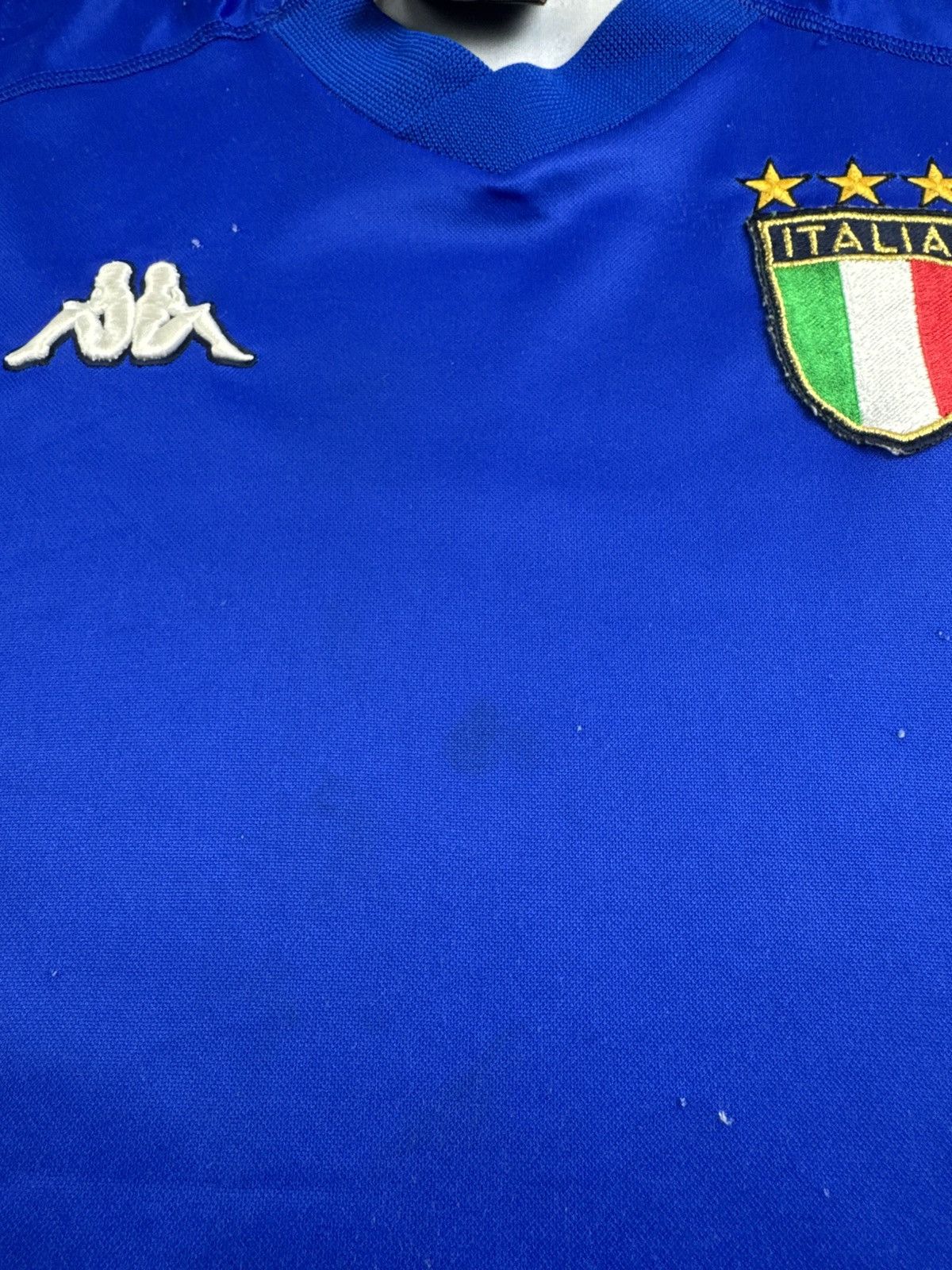Kappa Vintage Italy 1998/2000 National Kappa Home Soccer Football T Shirt Jersey Tee Size US L / EU 52-54 / 3 - 7 Thumbnail