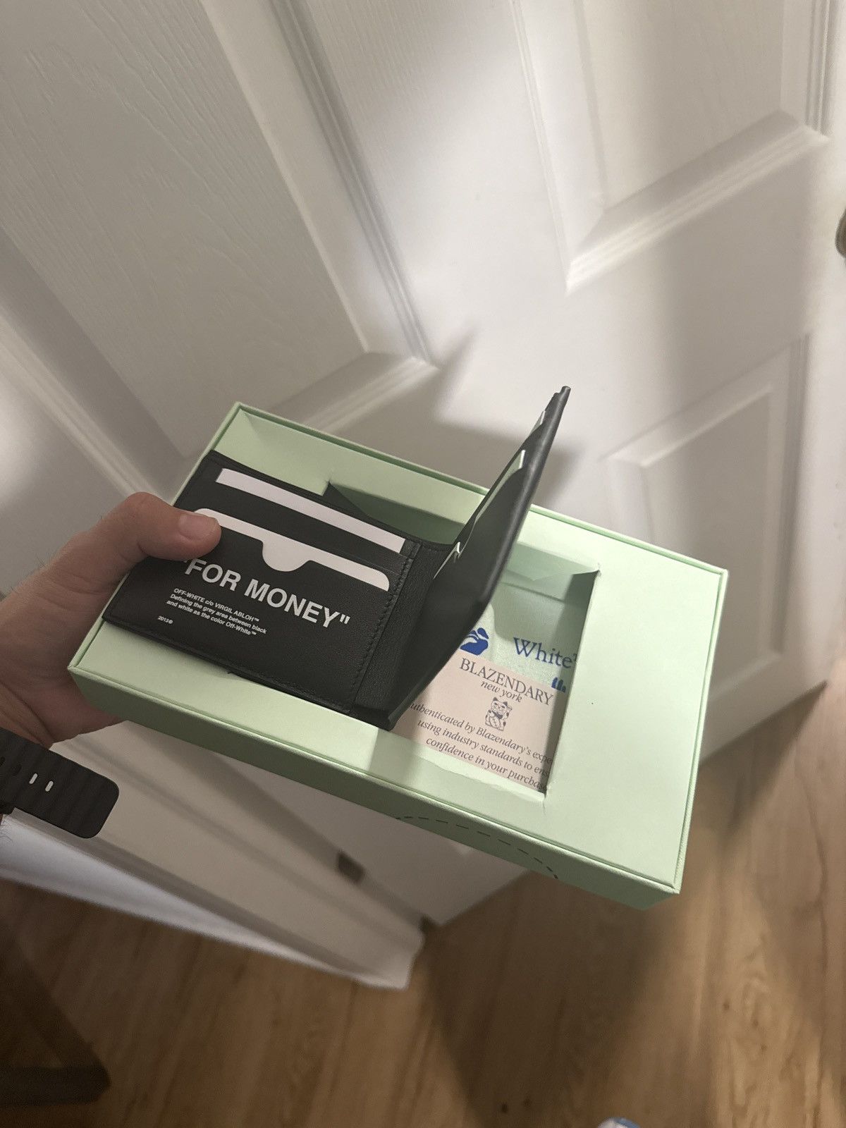 Off-White Off white Quote “FOR MONEY” Bifold wallet Size ONE SIZE - 1 Thumbnail