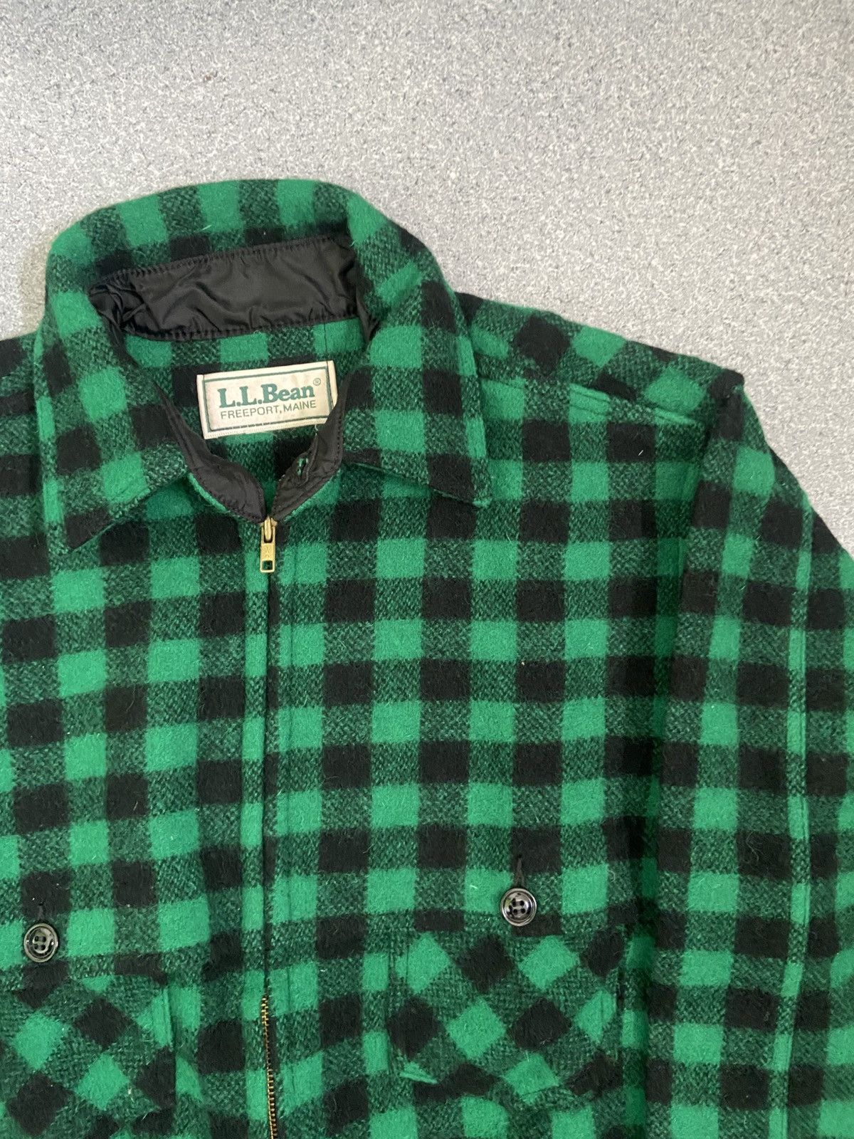 L.L. Bean × Vintage 1980s L.L. Bean Plaid Woll Jacket Size US L / EU 52-54 / 3 - 2 Thumbnail