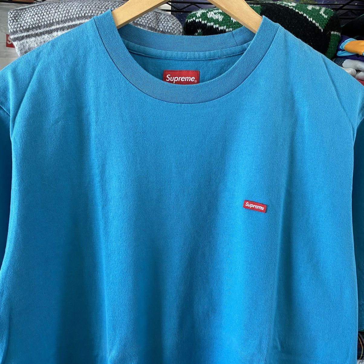 Supreme Supreme Small Box Logo T-Shirt Blue 2017 Golf le Fleur Size US L / EU 52-54 / 3 - 2 Thumbnail
