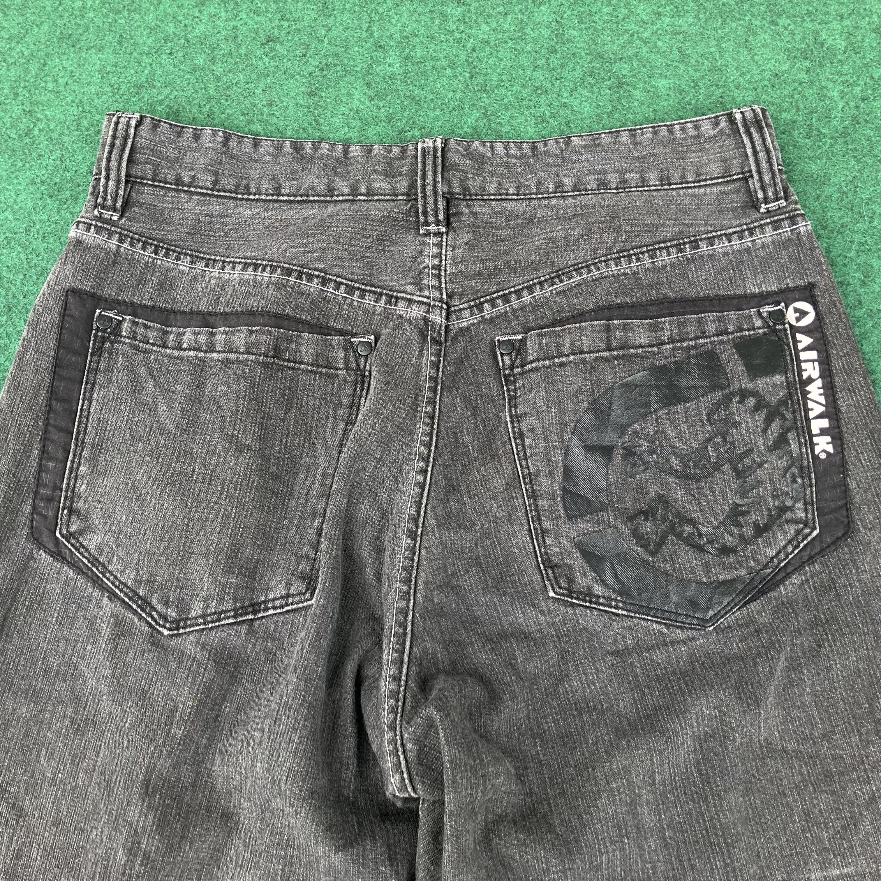 Airwalk × Vintage Vtg Airwalk Ollie Baggy Skateboard Pant Jeans 90s Jeans Size US 33 - 9 Thumbnail