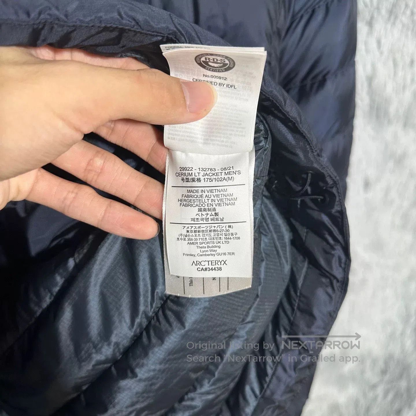 Arc'teryx arcteryx cerium lt jacket deep blue medium. Size US M / EU 48-50 / 2 - 5 Thumbnail
