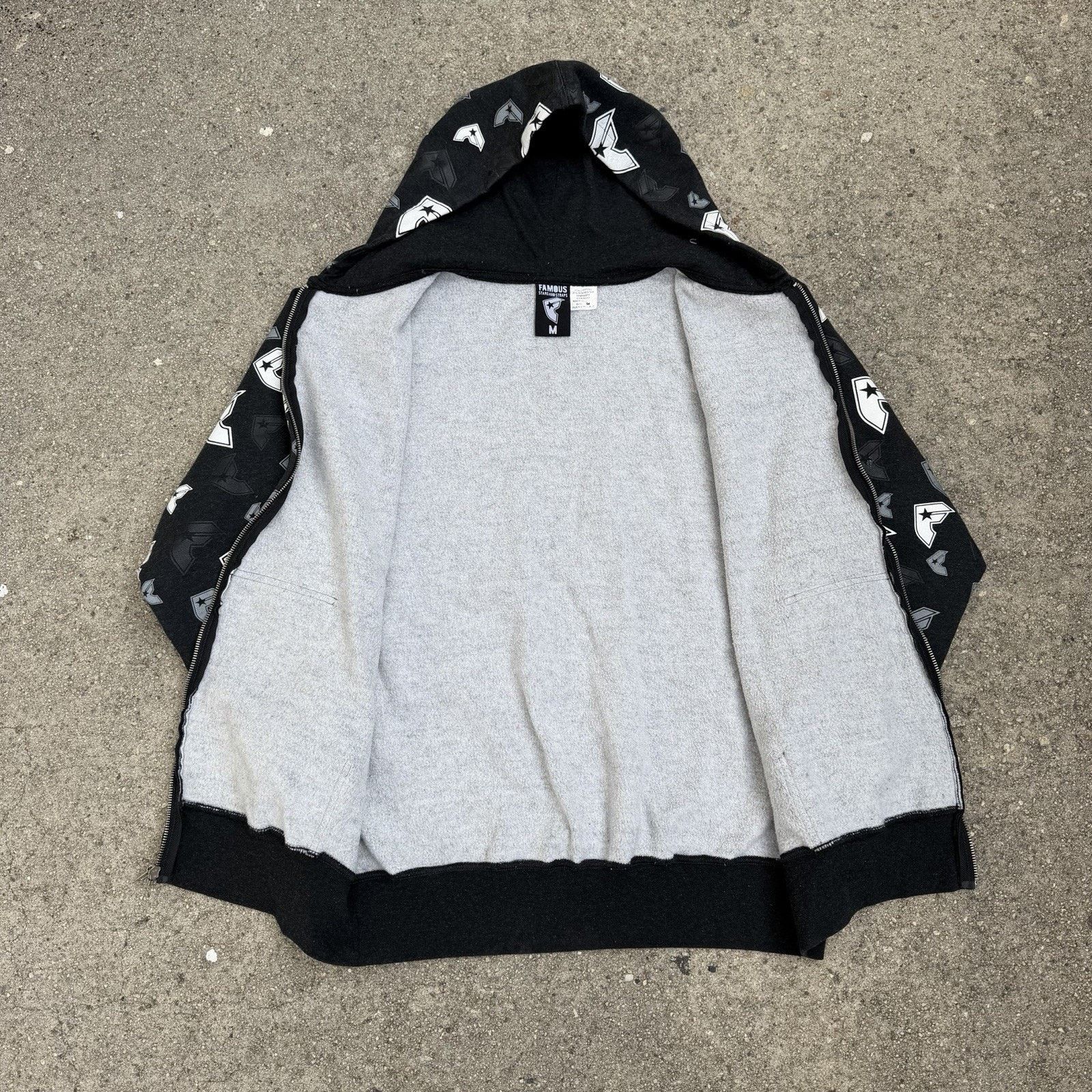 Famous Stars And Straps × Vintage Vintage Y2K Famous Stars & Straps AOP Hoodie Travis Barker Size US M / EU 48-50 / 2 - 2 Thumbnail