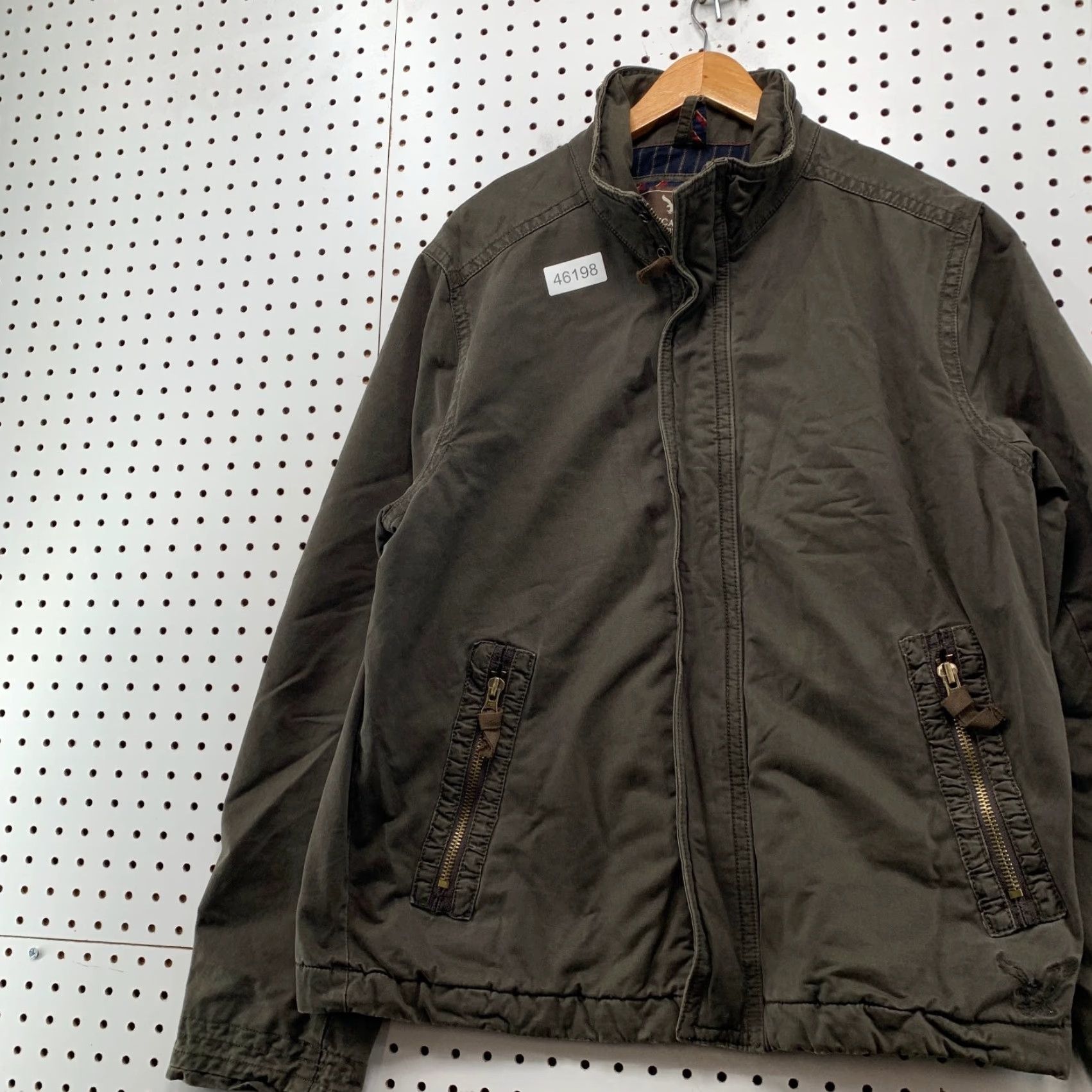 American Eagle Outfitters VINTAGE American Eagle Outfitters Military Jacket Mens Large Olive Green Skater Grunge y2K Jacket Men L Green Military Grunge 90s Size US L / EU 52-54 / 3 - 5 Thumbnail