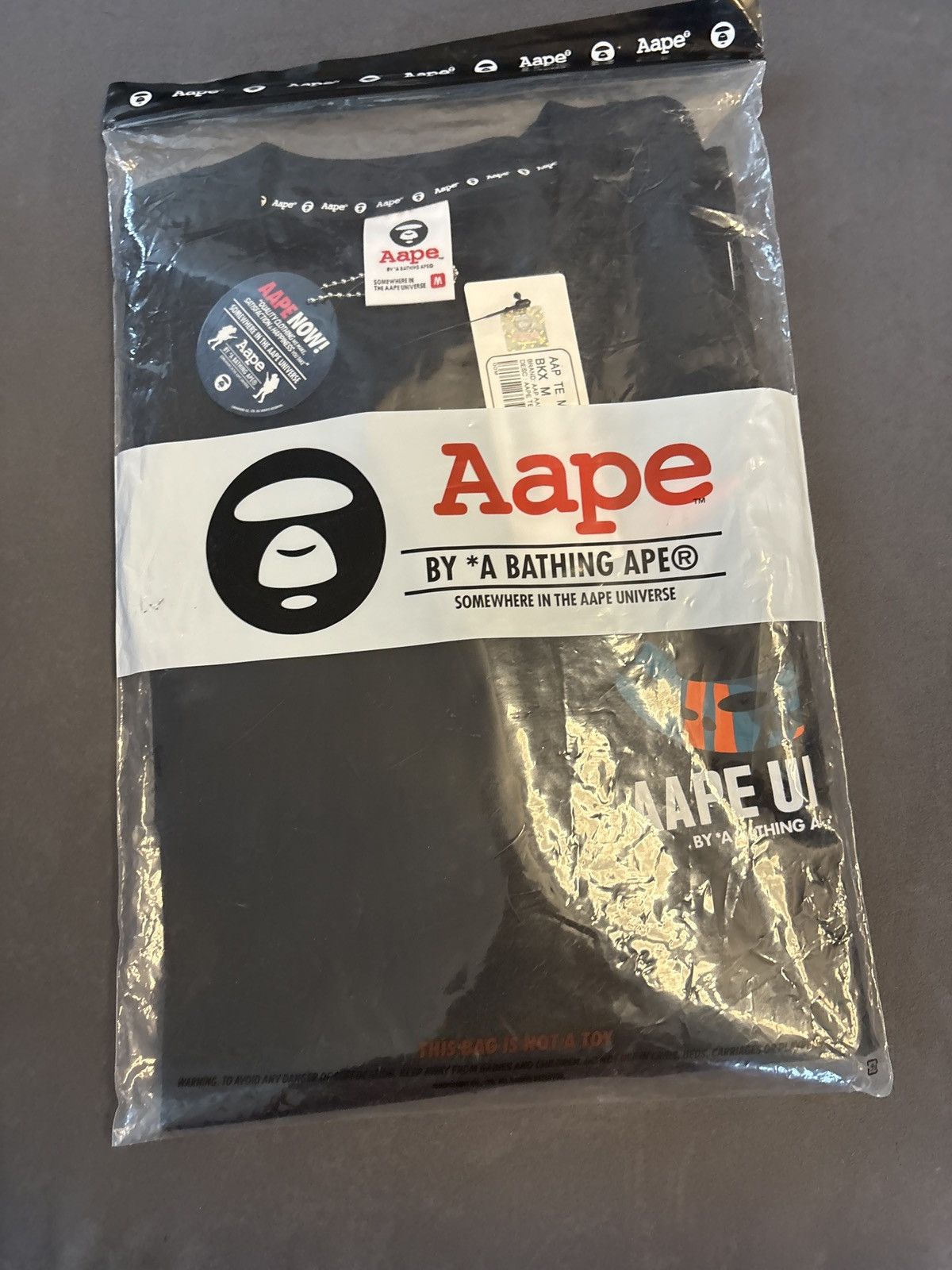Aape × Bape Aape universe tee black Size US M / EU 48-50 / 2 - 10 Thumbnail