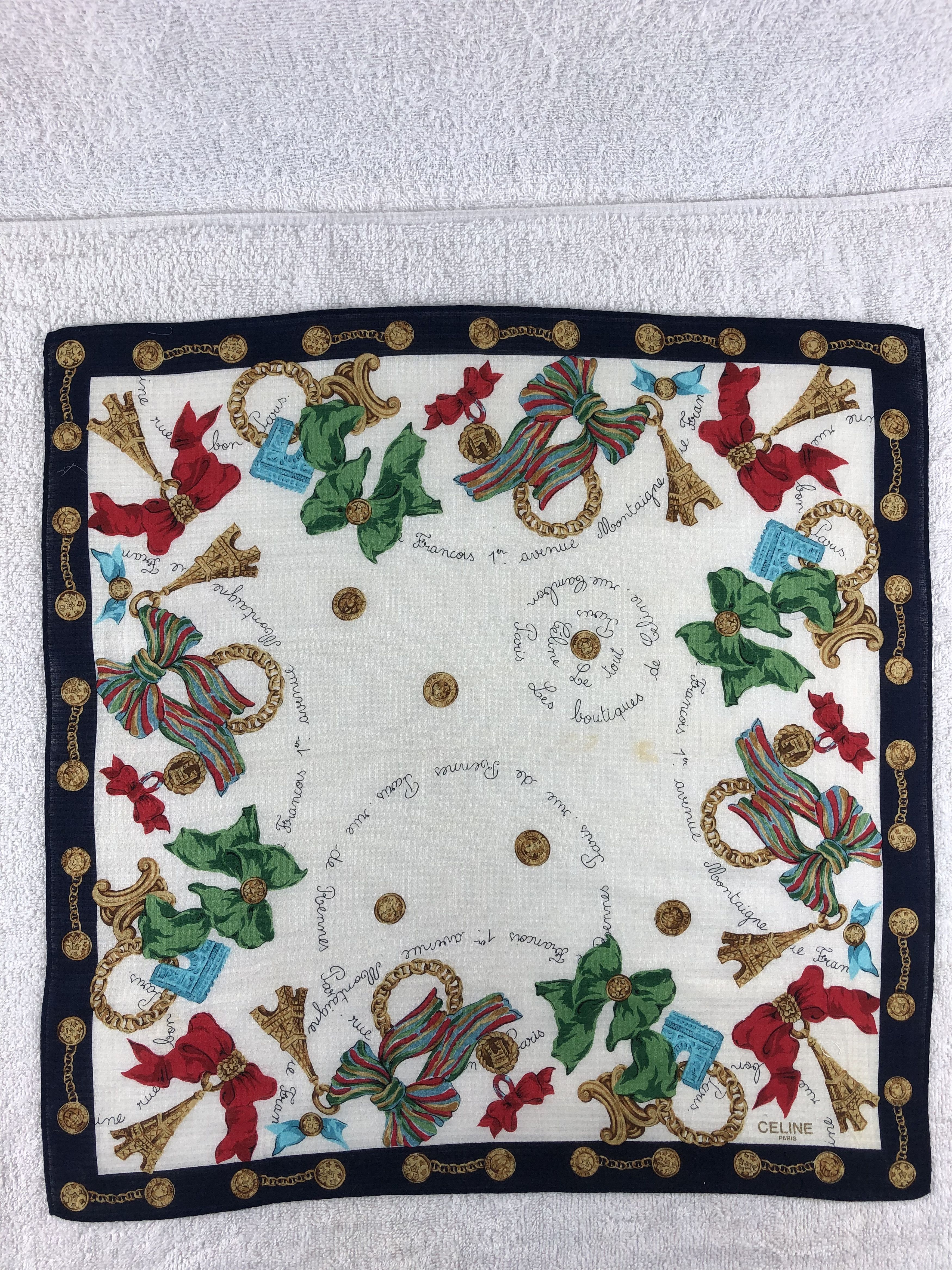 Celine Celine Handkerchief / Bandana / Neckerchief Size ONE SIZE - 3 Thumbnail
