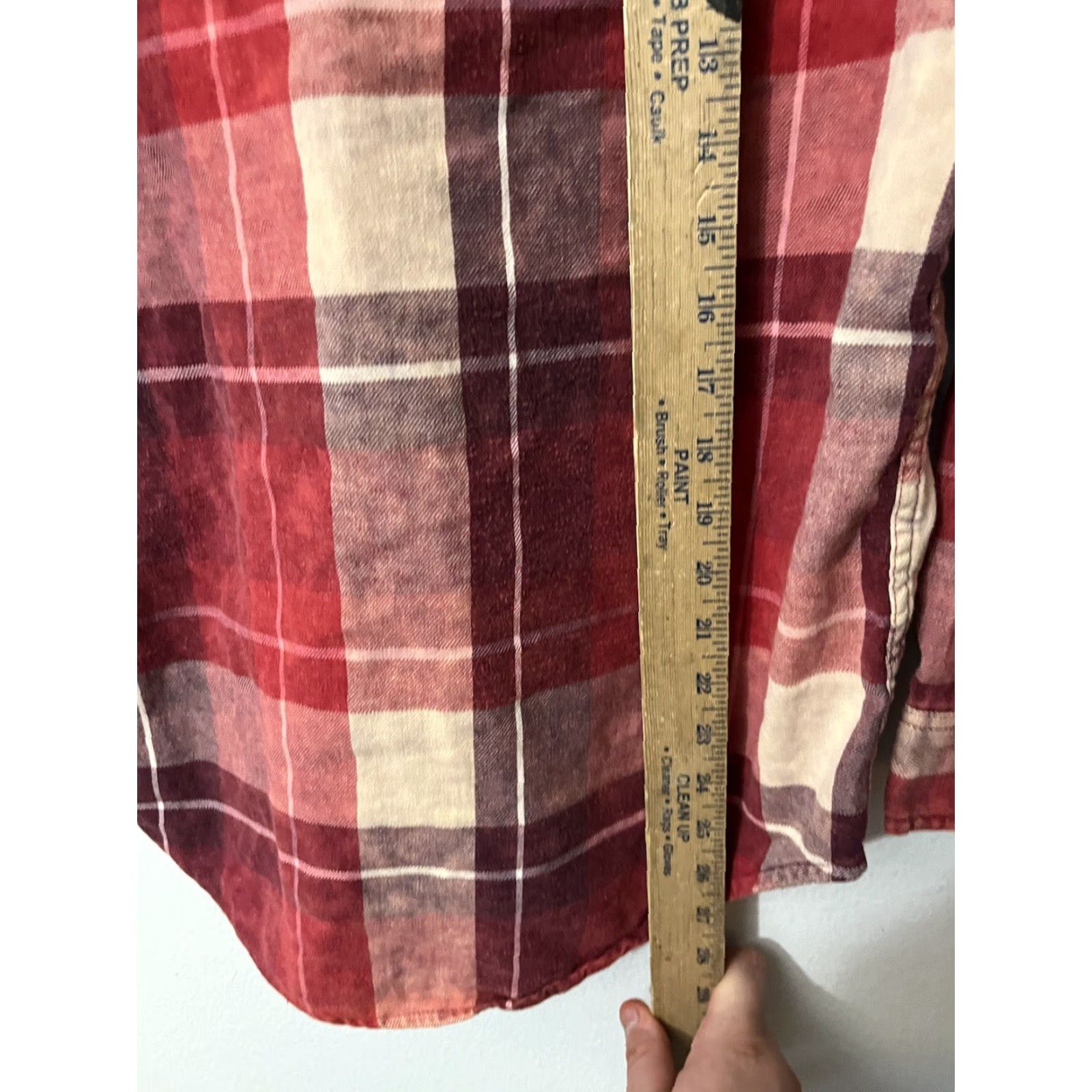 Aeropostale Aeropostale Women's Flannel Button-Up Shirt XS Long Sleeve Red Check Casual Size XS / US 0-2 / IT 36-38 - 4 Thumbnail