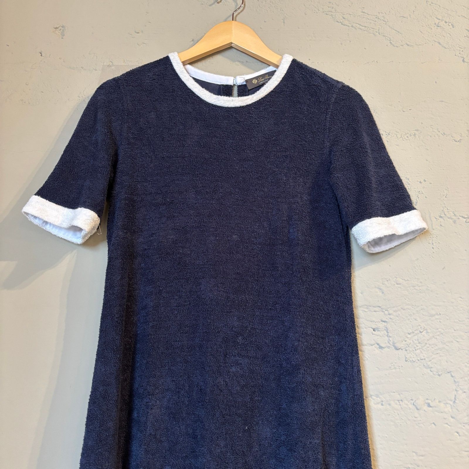 Loro Piana Loro Piana Lavagna Piped Linen Cotton Terry Dress Women's 46 Size L / US 10 / IT 46 - 2 Thumbnail