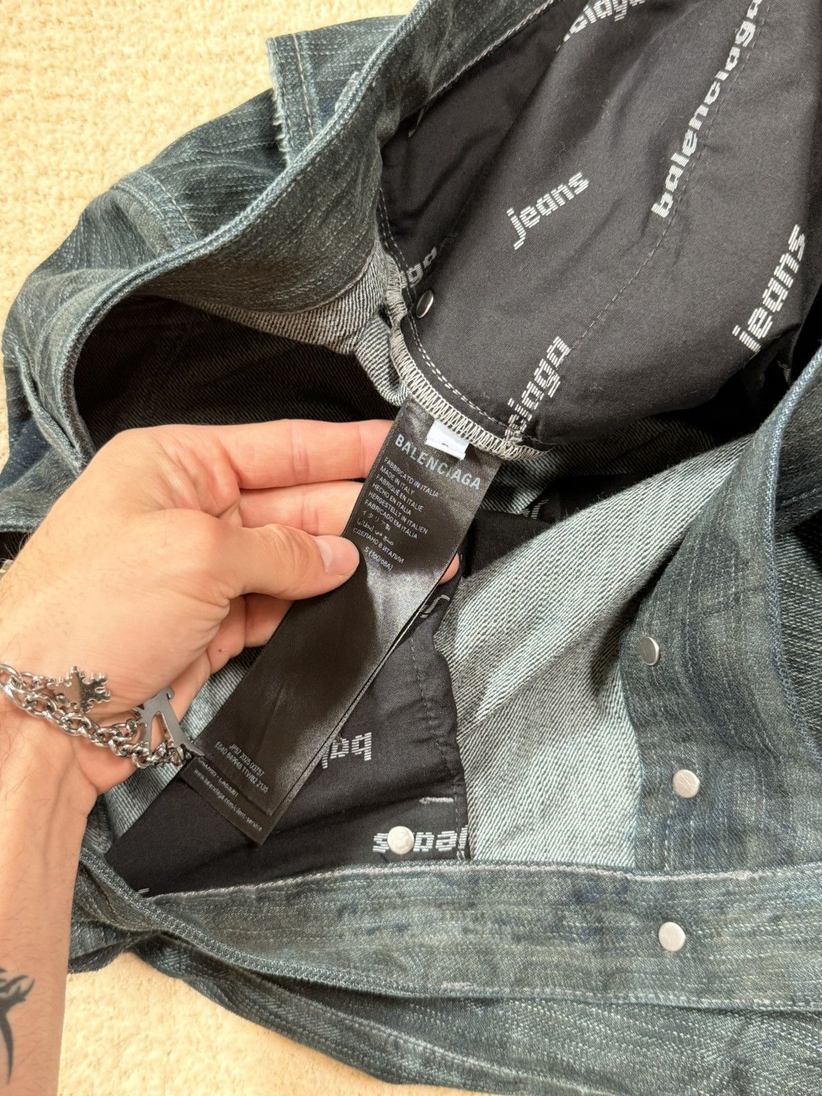 Balenciaga Balenciaga Baggy Finish Feuillage camo brown Denim Jeans Size US 30 / EU 46 - 7 Thumbnail