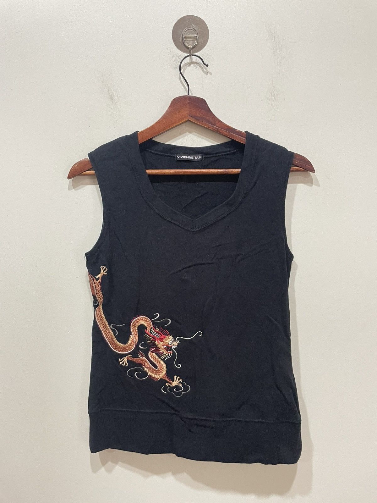 Vivienne Tam Viviene Tam Dragon Non Sleeve Blouse Size XS / US 0-2 / IT 36-38 - 1 Thumbnail