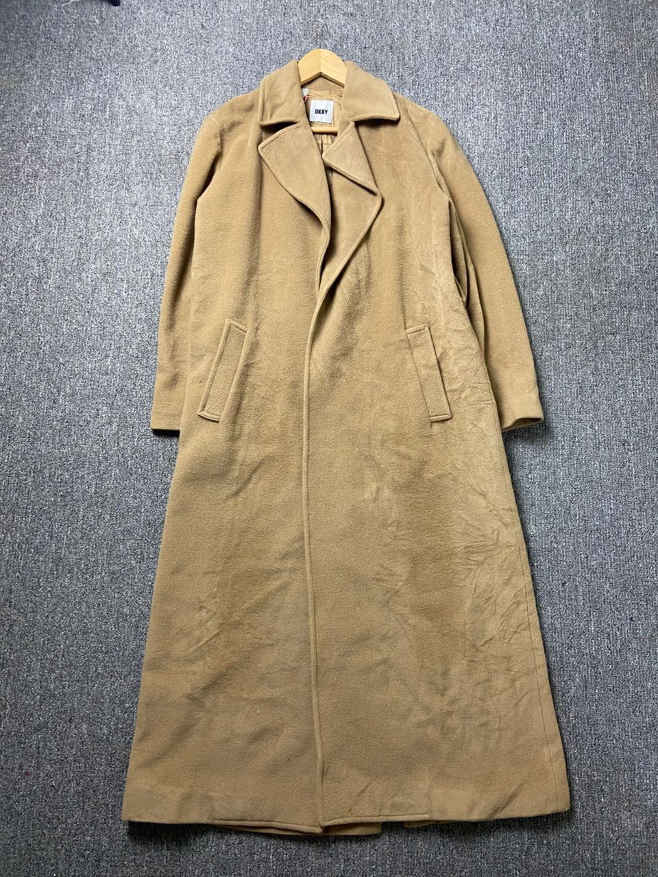 DKNY DKNY Camel Colored Long Coat (192) Size S / US 4 / IT 40 - 2 Thumbnail